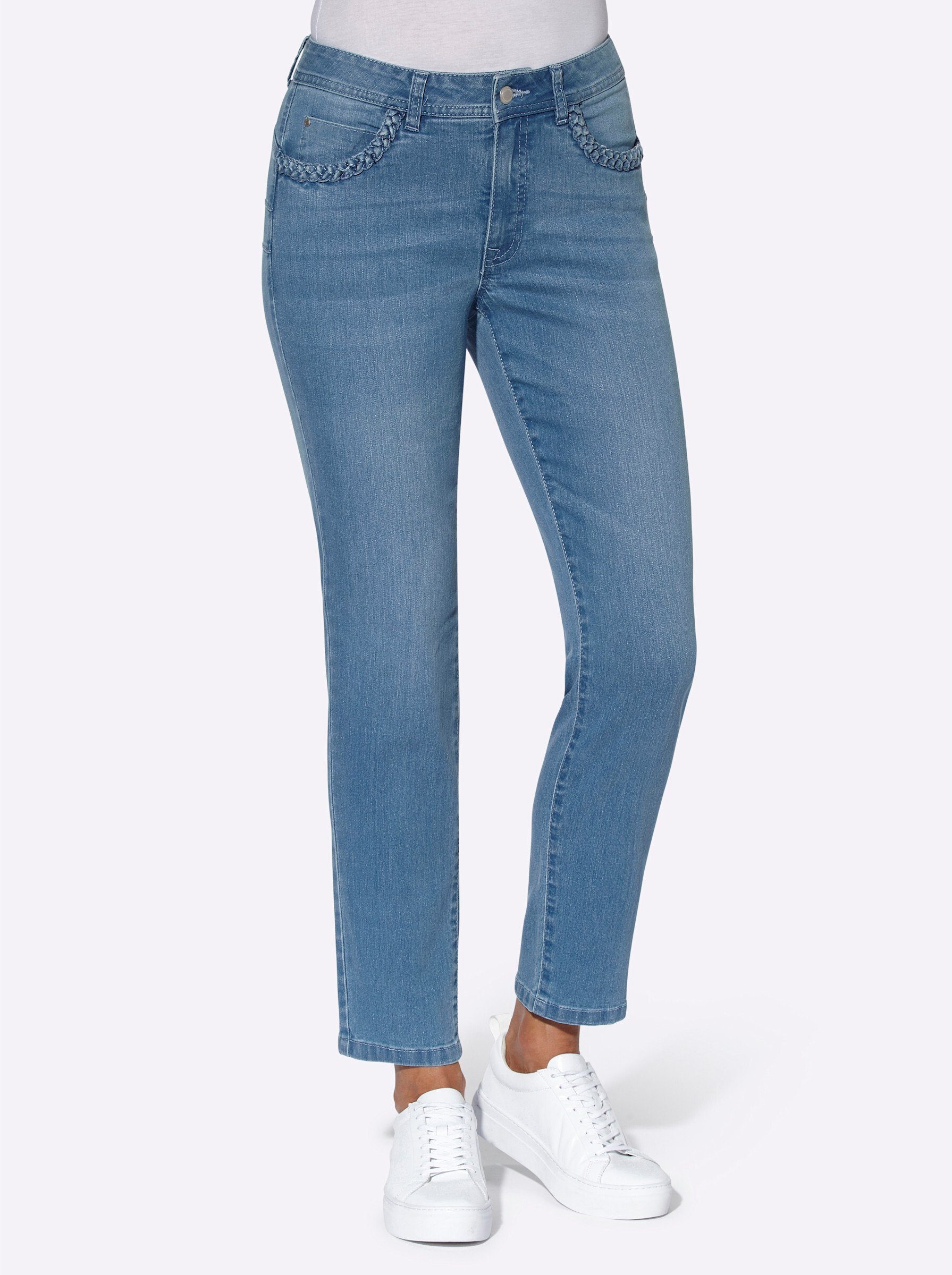 Bequeme Jeans Jeans leicht vertieft