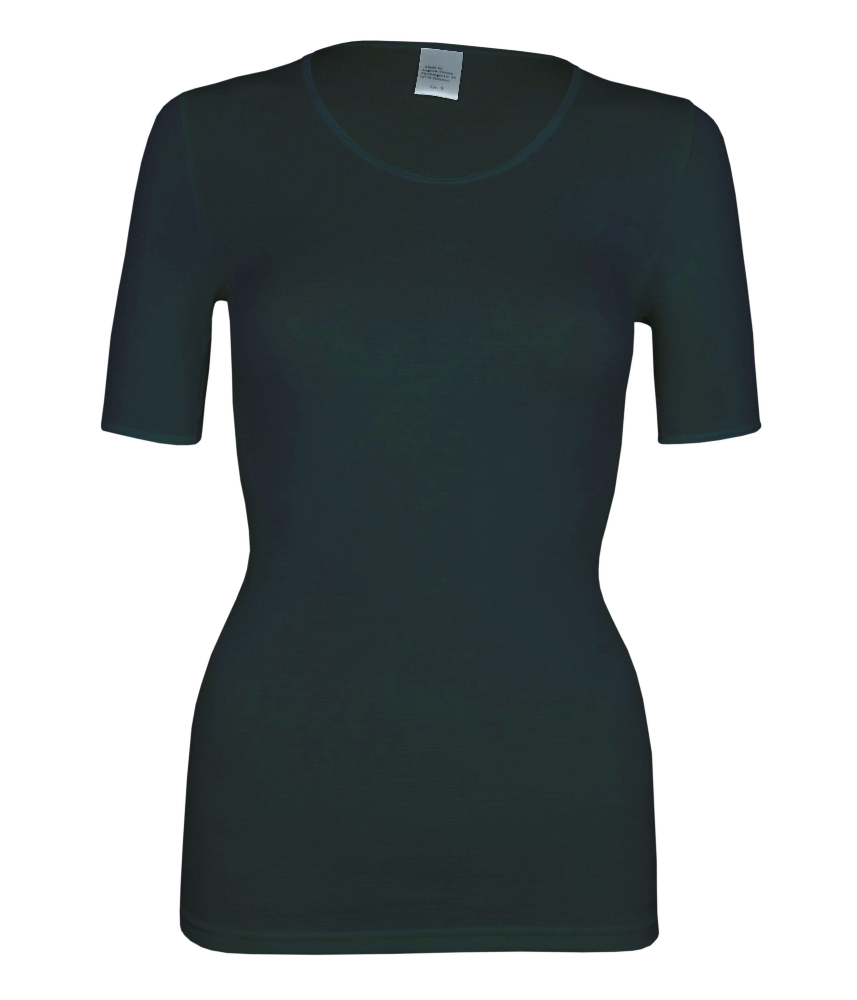 wobera NATUR Unterhemd Damenunterhemd oder T-Shirt mit 1/2 Arm aus Schurwolle und Seide