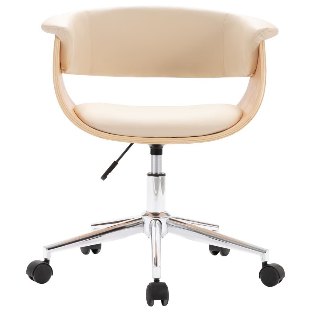 vidaXL Esszimmerstuhl Esszimmerstuhl Drehbar Creme Bugholz günstig online kaufen
