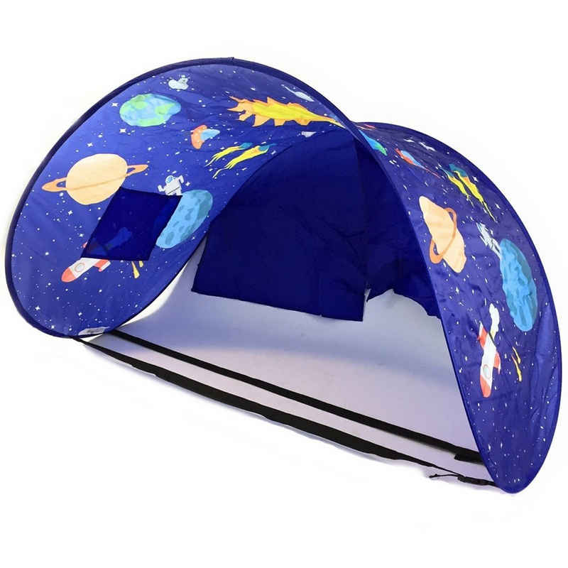 Best Direct® Туннель для кровати Sleepfun Tent® Bettzelt (1-St), Pop Up Zelt, mit Leselampe und Aufbewahrungstasche 70x200cm