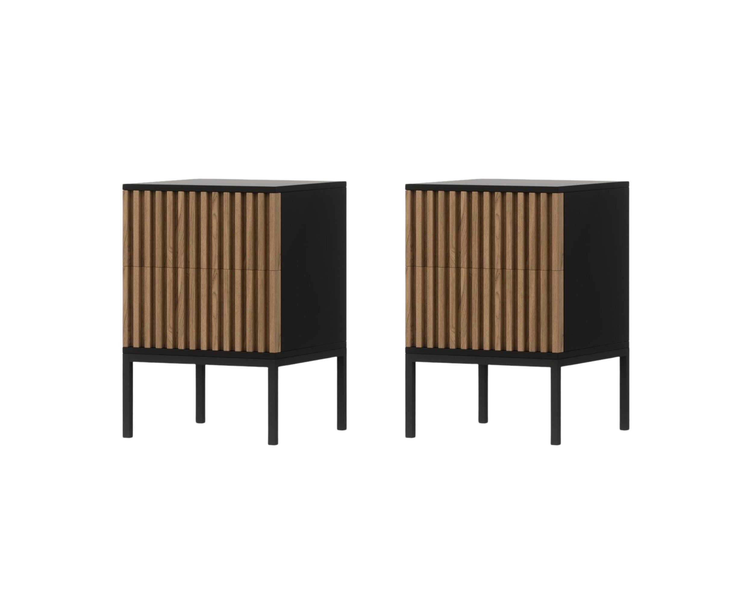 MOEBLO Nachttisch Meteor (Nachttisch 2er Set - Nachttisch Nachtkommode Nach günstig online kaufen