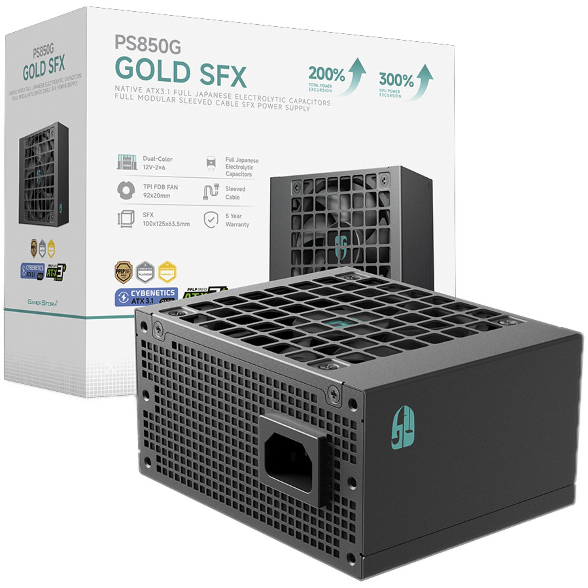 DeepCool DeepCool GAMER STORM PS850G, PC-Netzteil, (1x PC-Netzteil