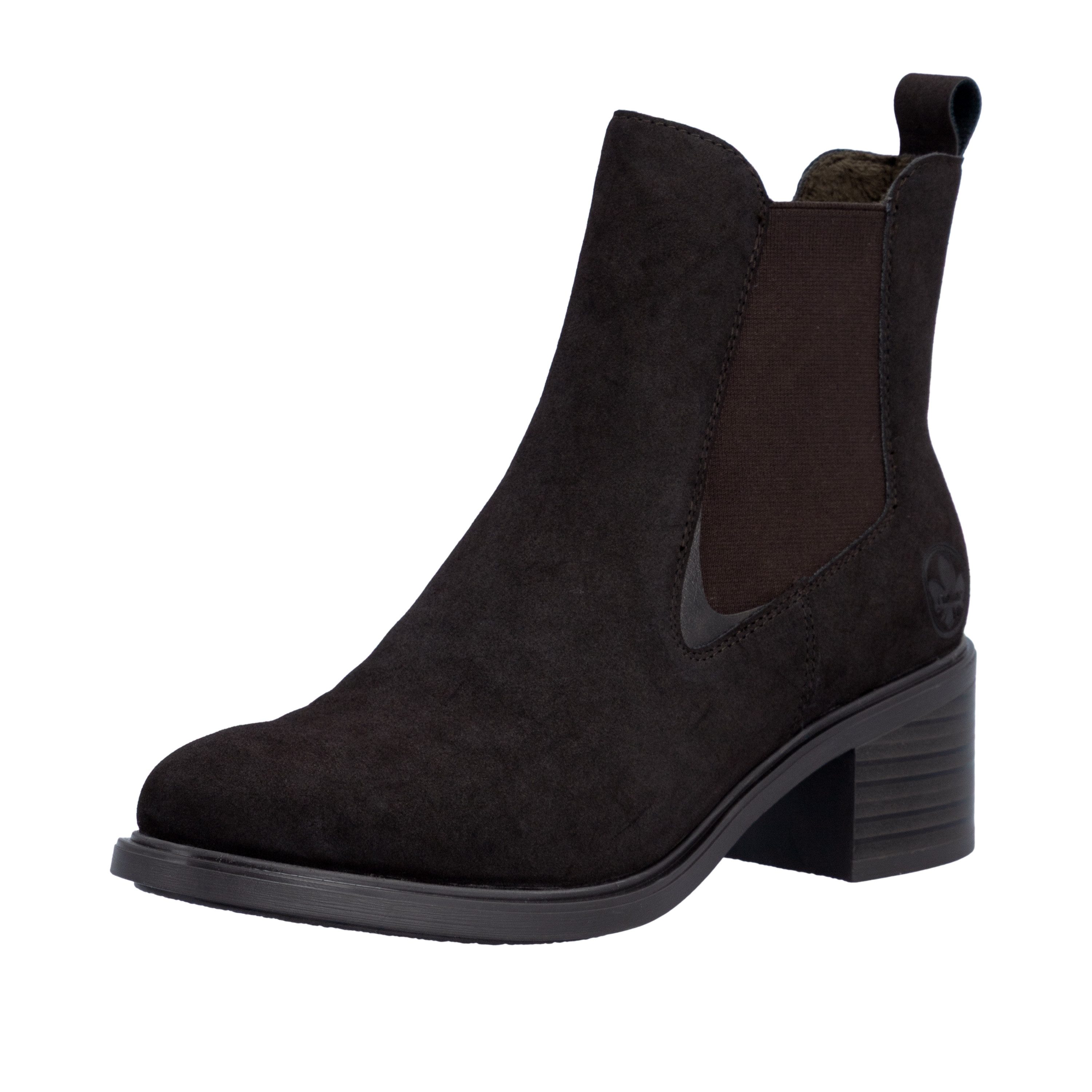 Rieker Chelseaboots Stiefelette, Klassik-Boots, Blockabsatz, mit seitlichem Stretch