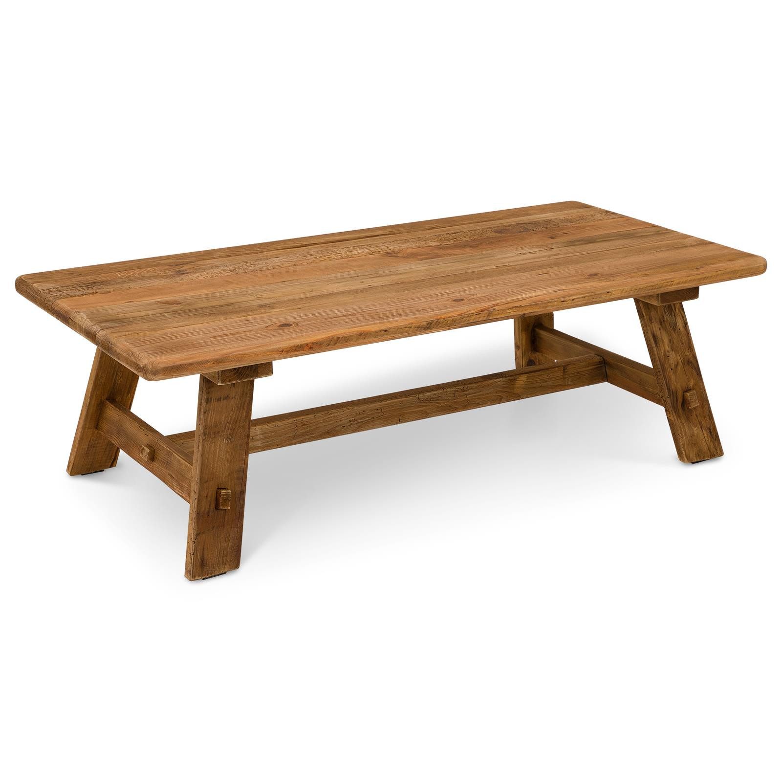 IDIMEX Couchtisch YOSU, Beistelltisch 140x70cm aus recyceltem Massivholz im Vintage Look Natur