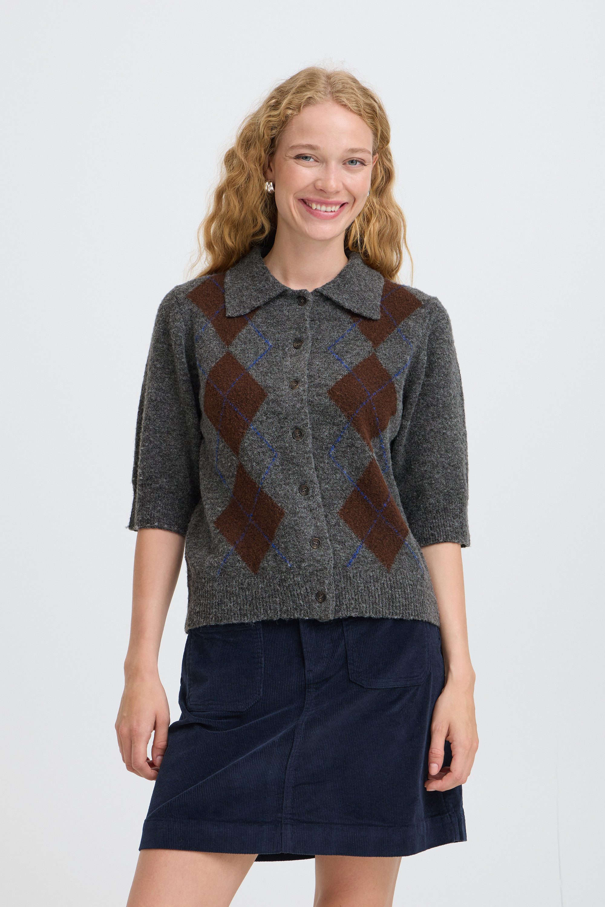 b.young Cardigan Kurzarm-Bluse BYOFIRA