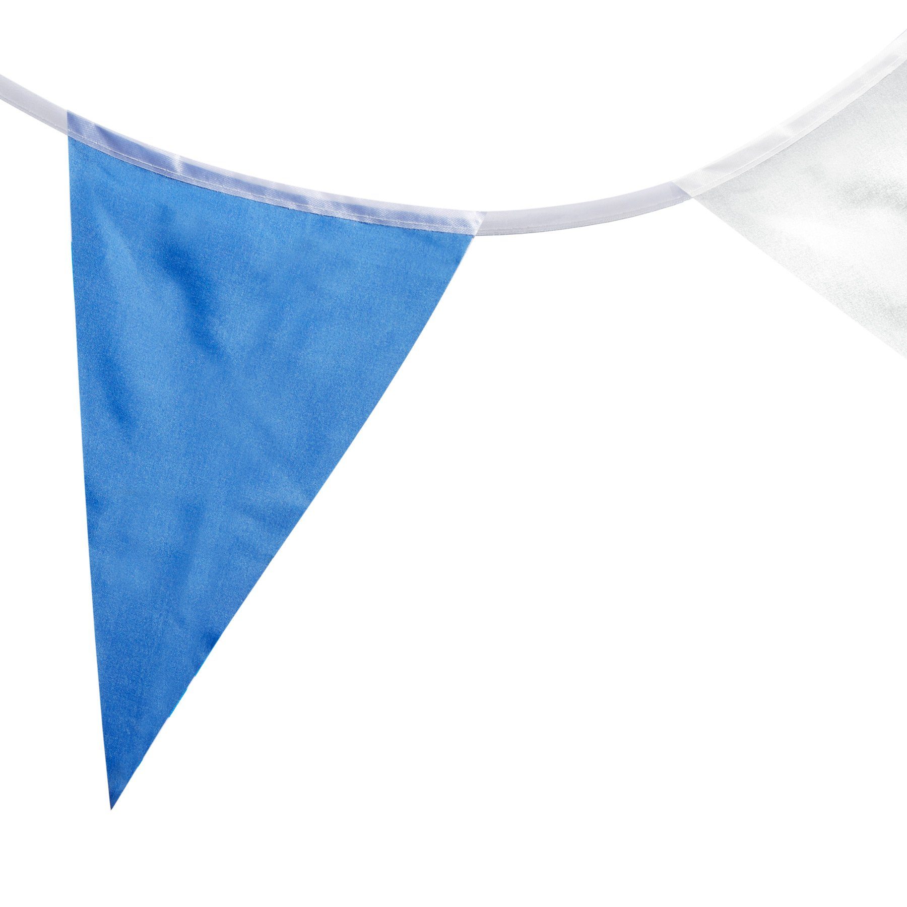 dressforfun Girlande Wimpelkette blau-weiß