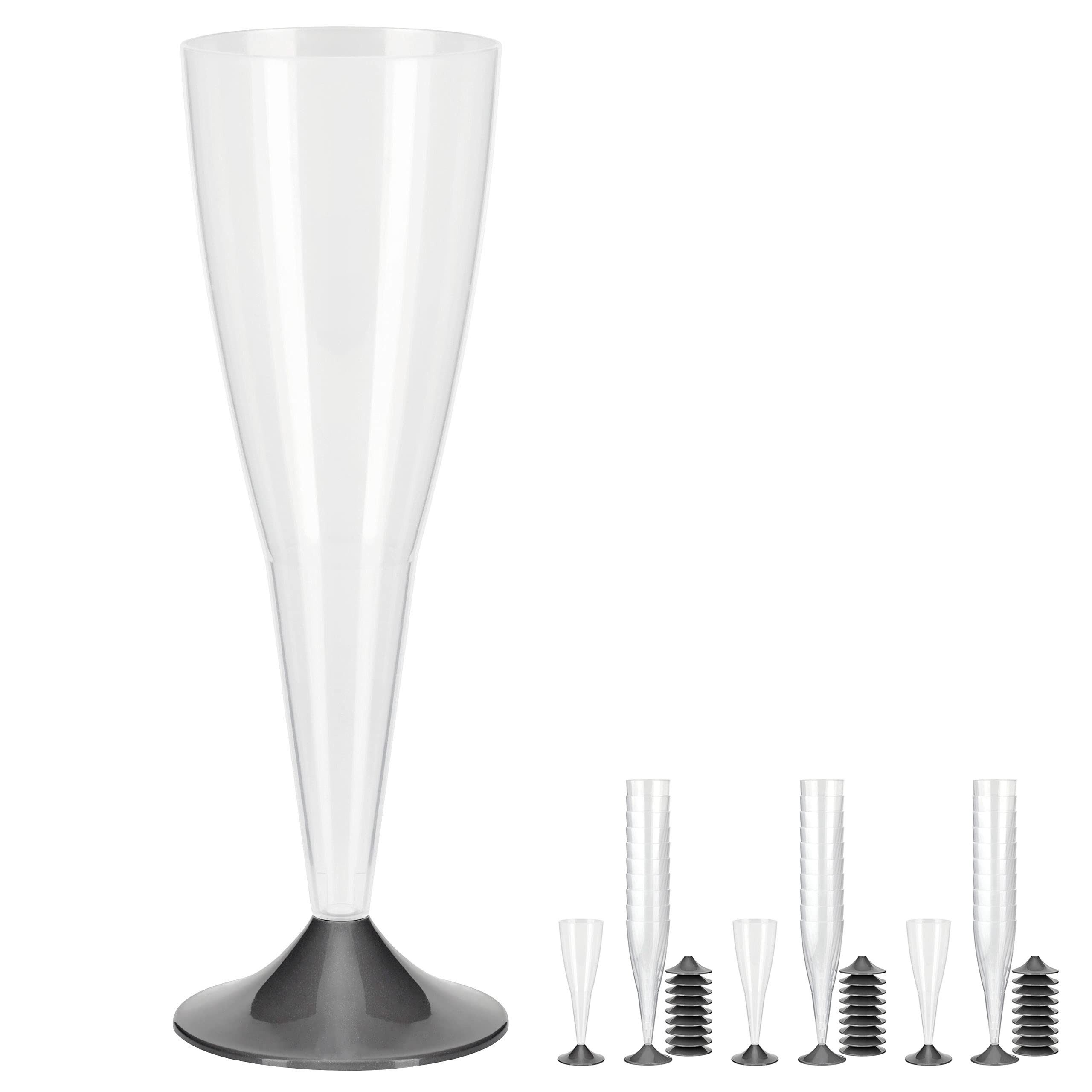 Sektglas 30er Set Mehrweg-Sektgläser, stapelbar, bruchsicher, spülmaschinenfest