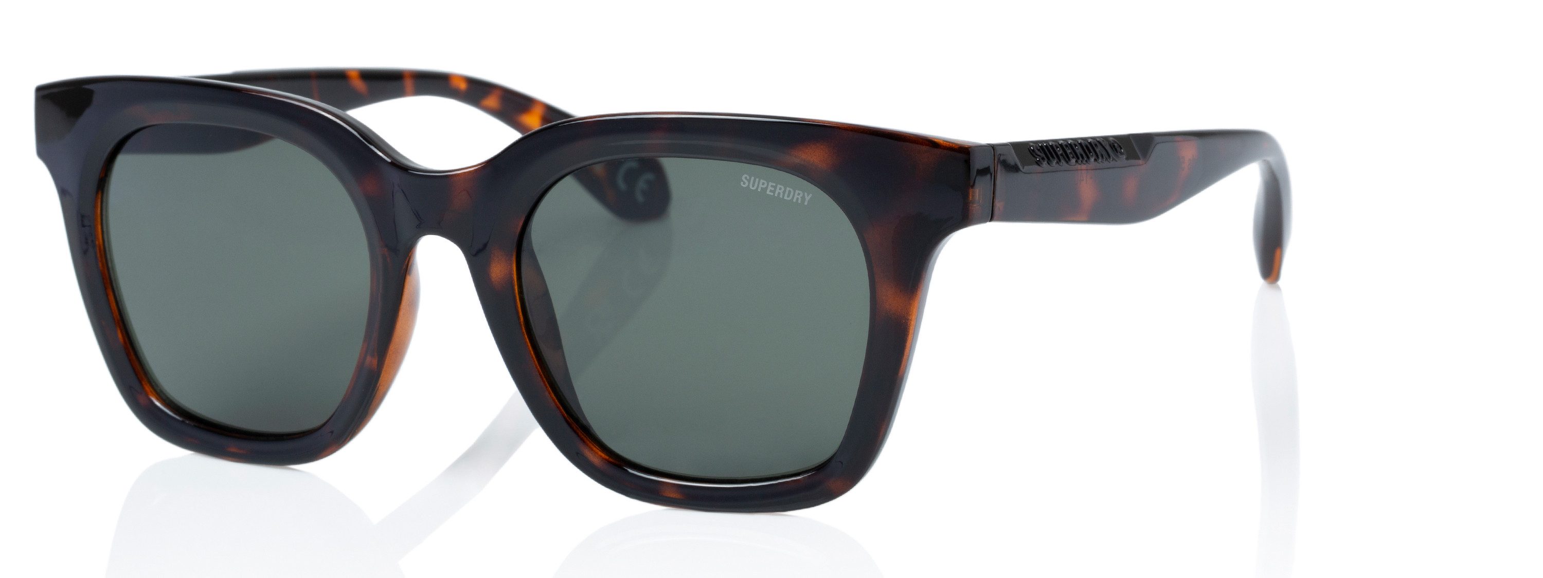 Superdry Sonnenbrille Modell 996073 Form Feminin, Logoschriftzug auf Bügel, Kunststofffassung