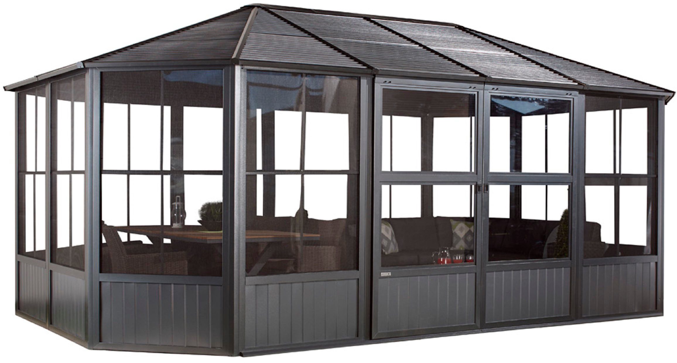 Sojag Pavillon Charleston, (Set), BxTxH: 594x384x281 günstig online kaufen
