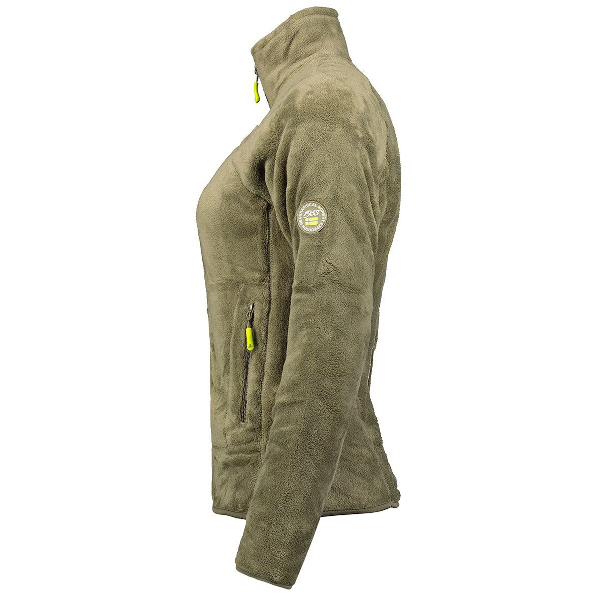 Geographical Norway Fleecejacke Geographical Norway Damen Fleecejacke Teddy Fleece Winter Jacke mit Stehkragen, in Unifarbe, kuschelig – Bild 4 von 4