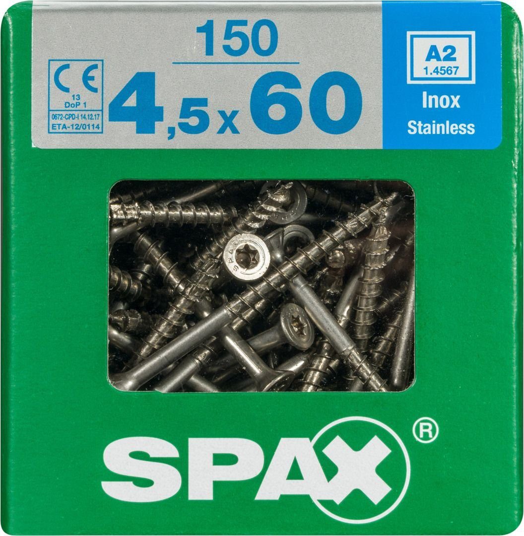 x Universalschrauben TX 20 60 150 mm - SPAX 4.5 Spax Holzbauschraube