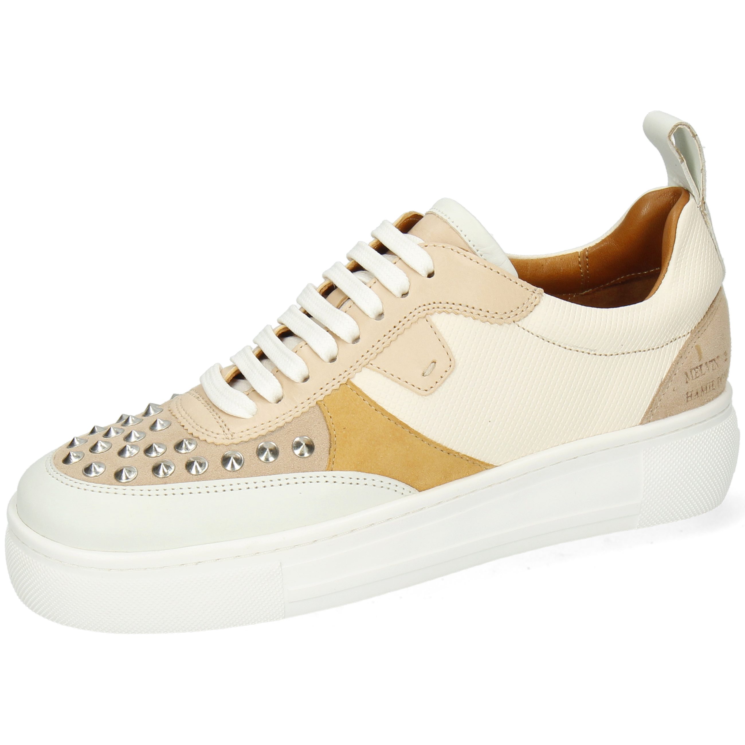 Melvin & Hamilton Amber 9 Sneaker Suede Beige White Extra Savoy Flex