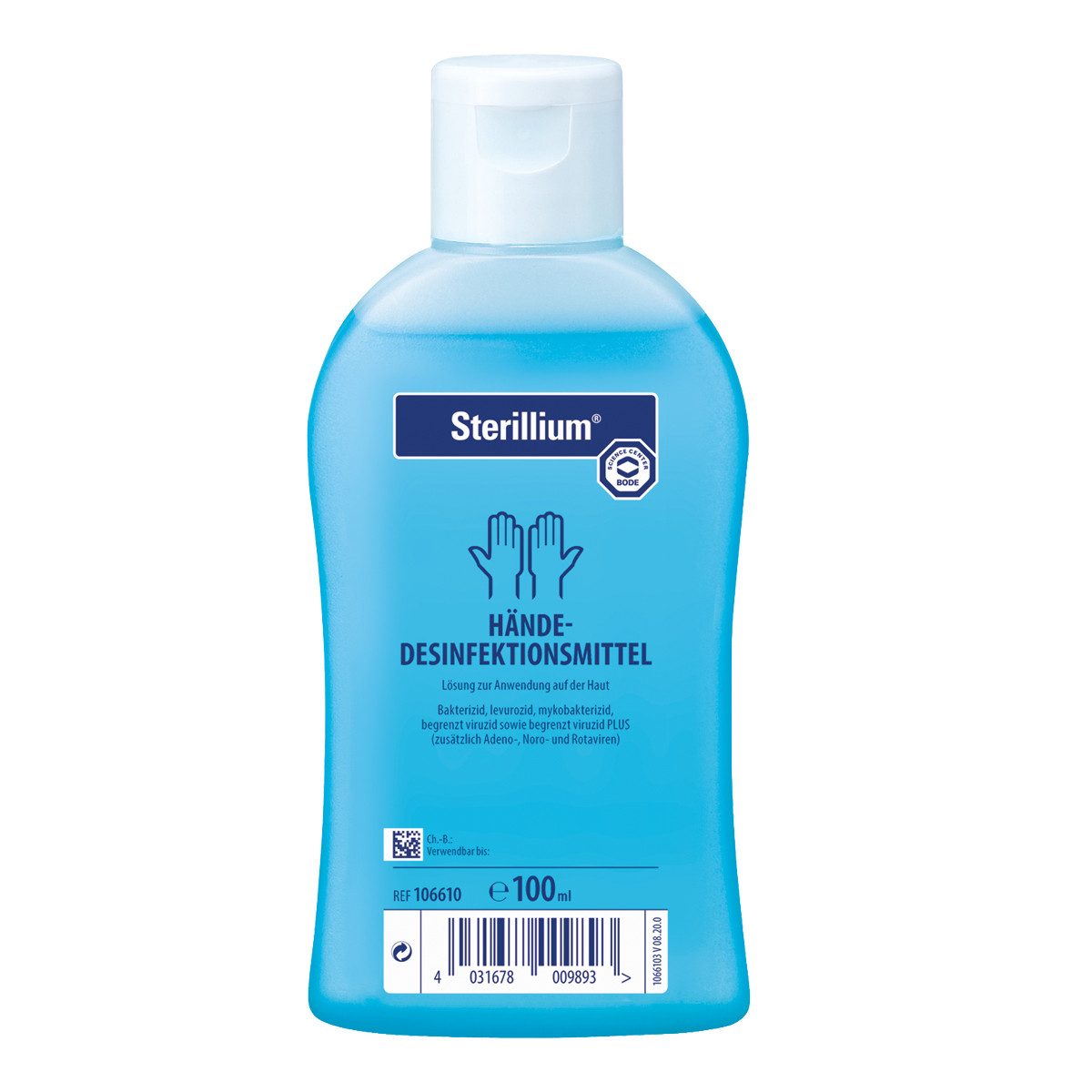 DocMed Sterillium Hand-Desinfektionsmittel (Einzelprodukt, [- Gegen Viren und Bakterien Breites Wirkspektrum; Hautpflegekomplex; rückfettend)
