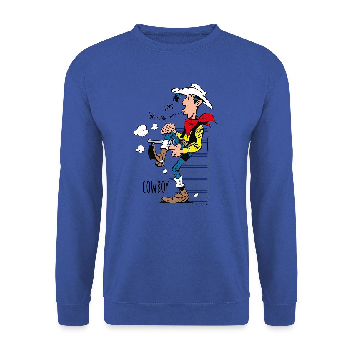 Sweatshirt Lucky Luke Poor Lonesome Cowboy Unisex Pullover