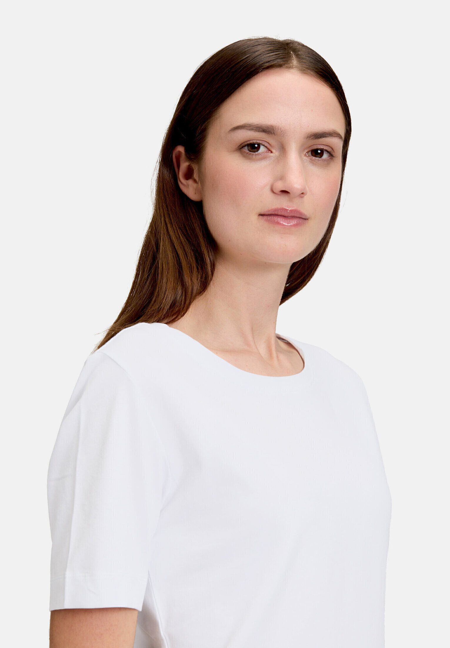 Betty&Co Kurzarmshirt Damen mit Rundhalsausschnitt (1-tlg) Form