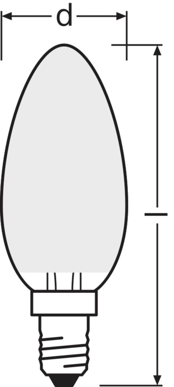 Osram LED-Leuchtmittel Osram LED Leuchtmittel Retrofit CLB 25 E14 2,5W, Nicht dimmbar