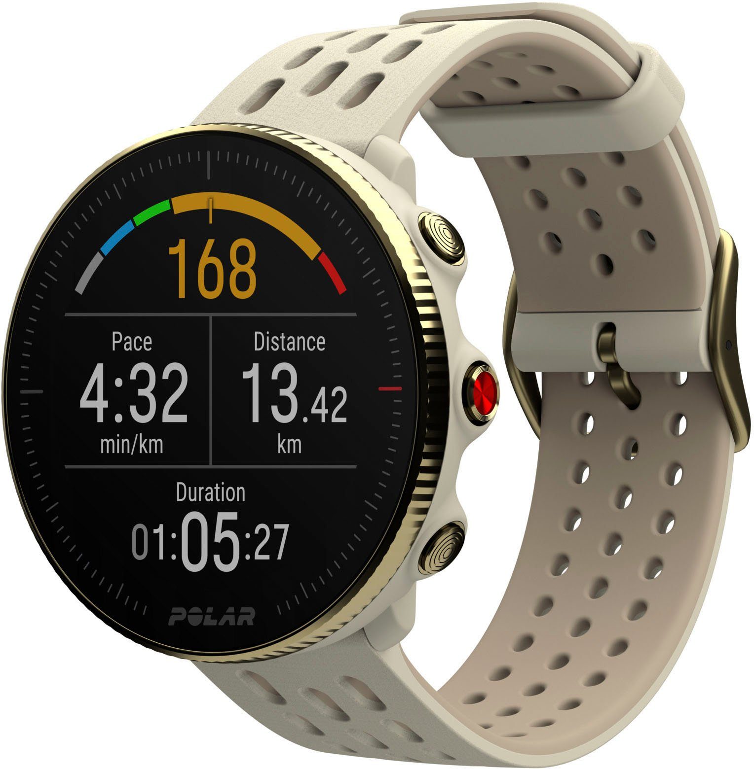 Polar Vantage GPS-Multisportuhr, Größe Smartwatch Gold-Champagner S-L M2