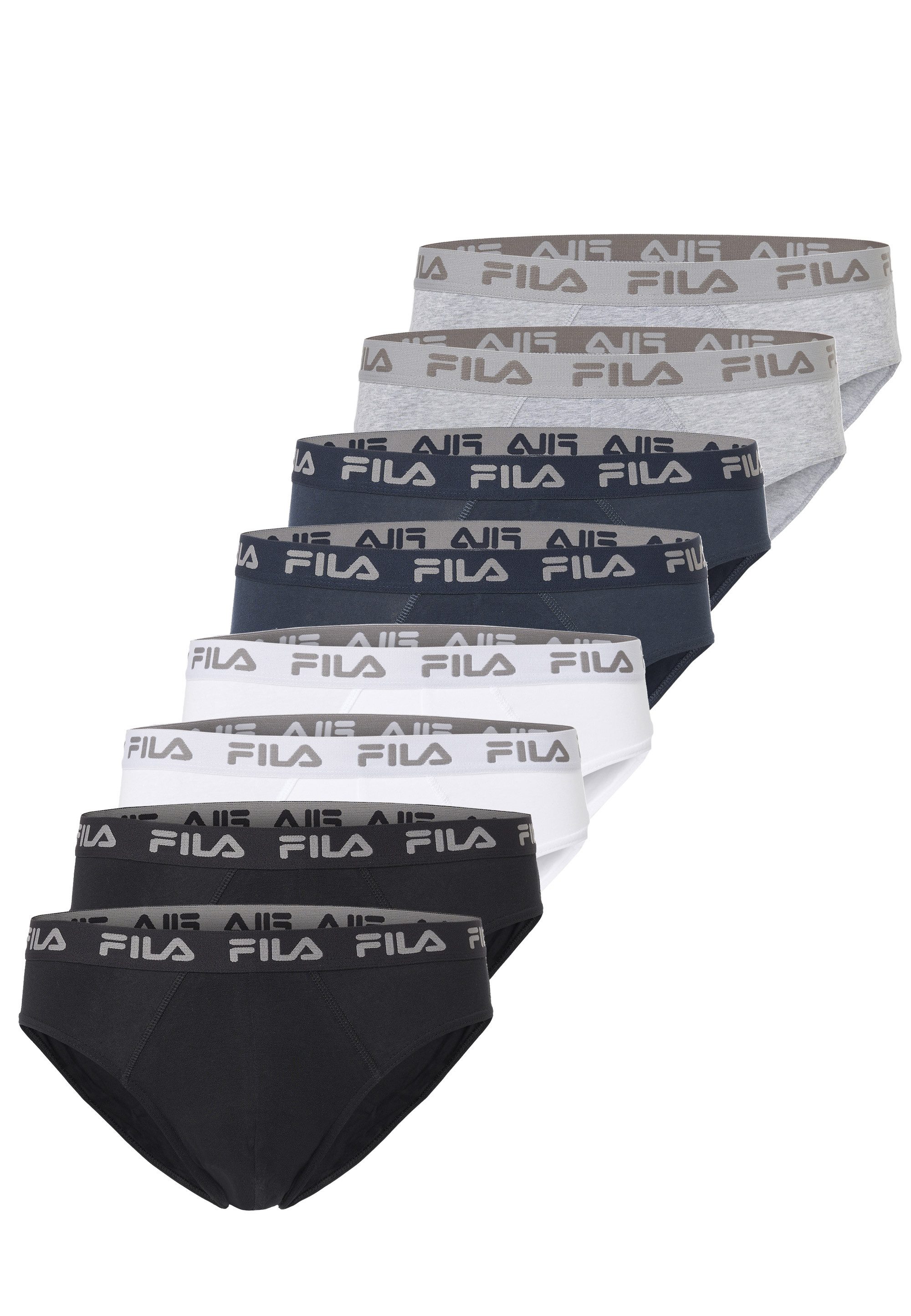 Fila Slip (8-St) 8er-Pack mit elastischem Bund und Markenlogo