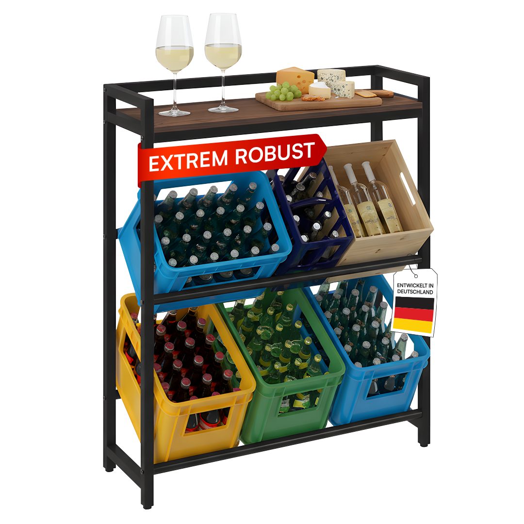 STEELSØN Flaschenregal Astris mit Ablage, Platz günstig online kaufen