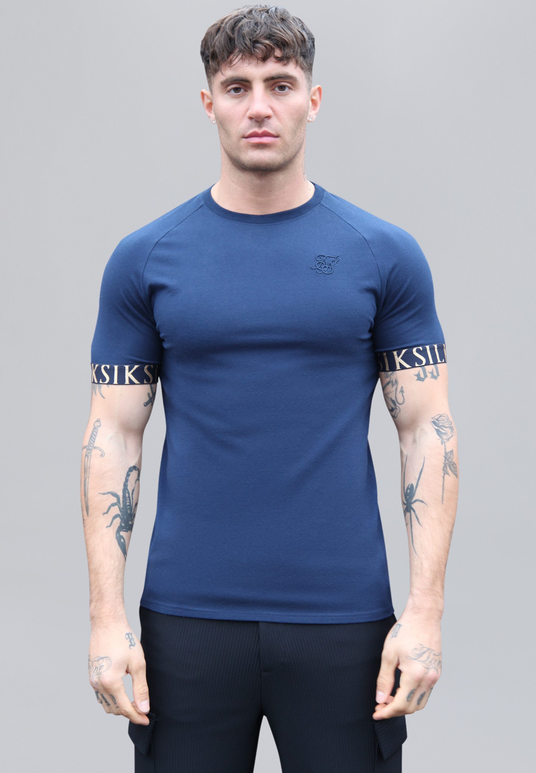 Siksilk T-Shirt SikSilk Herren Marineblaues Tech T-Shirt günstig online kaufen