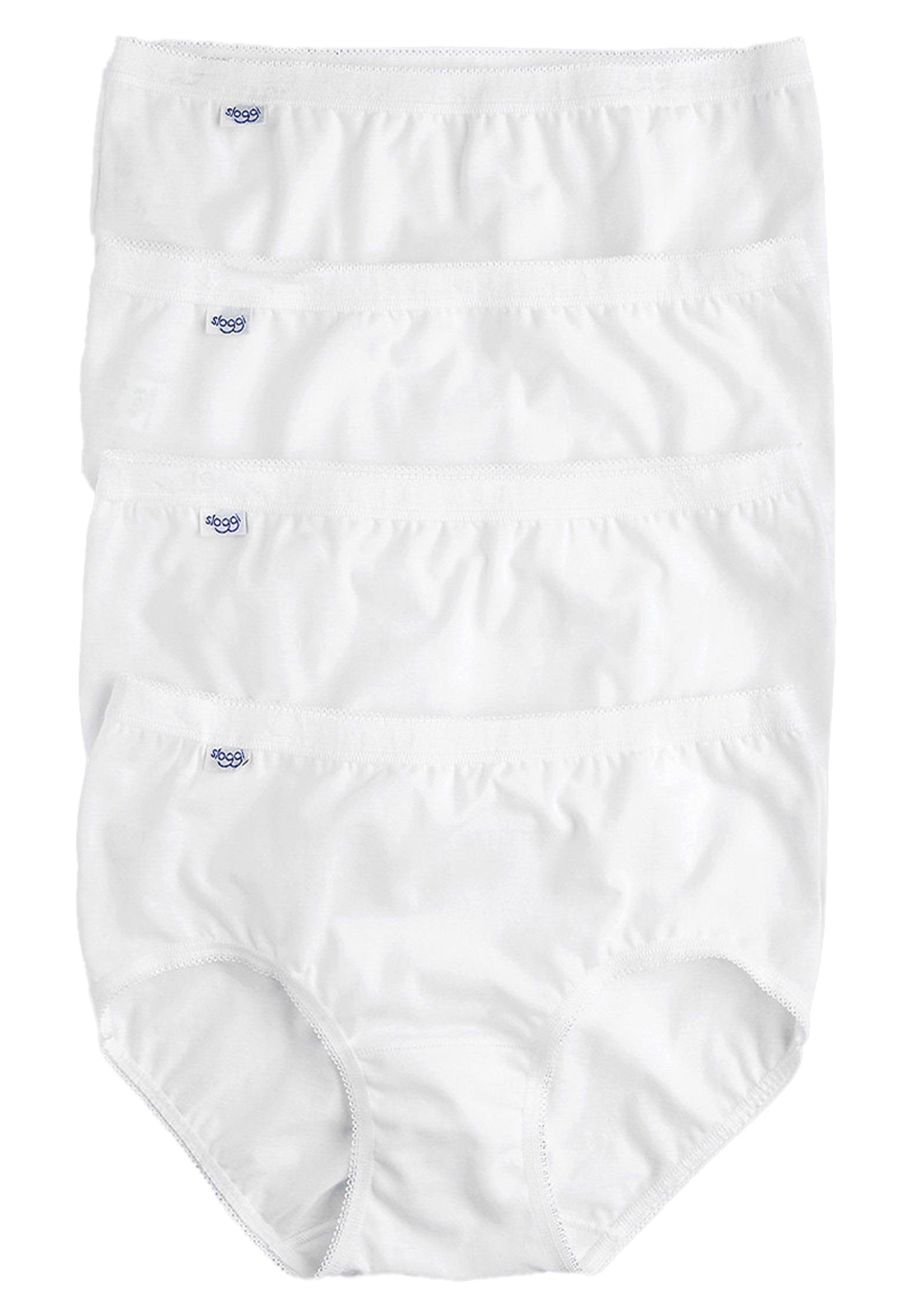 sloggi Midislip 4er Pack Basic+ (Spar-Set, 4-St) Midi Slip - Baumwolle - Atmungsaktiv - Perfekter Sitz