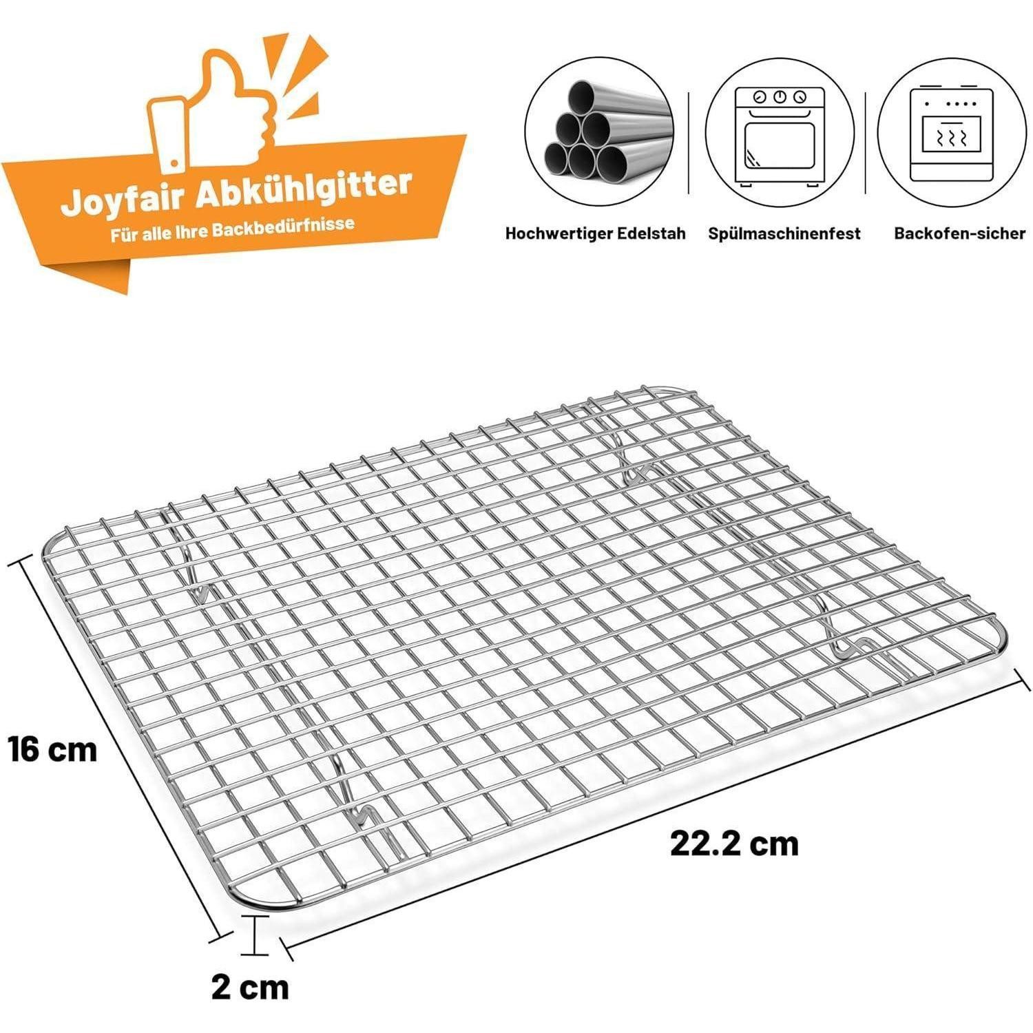 LuxusKollektion Abkühlgitter Abkühlgitter Edelstahl Kuchengitter Auskühlgitter 2er Set, Kühlgitter