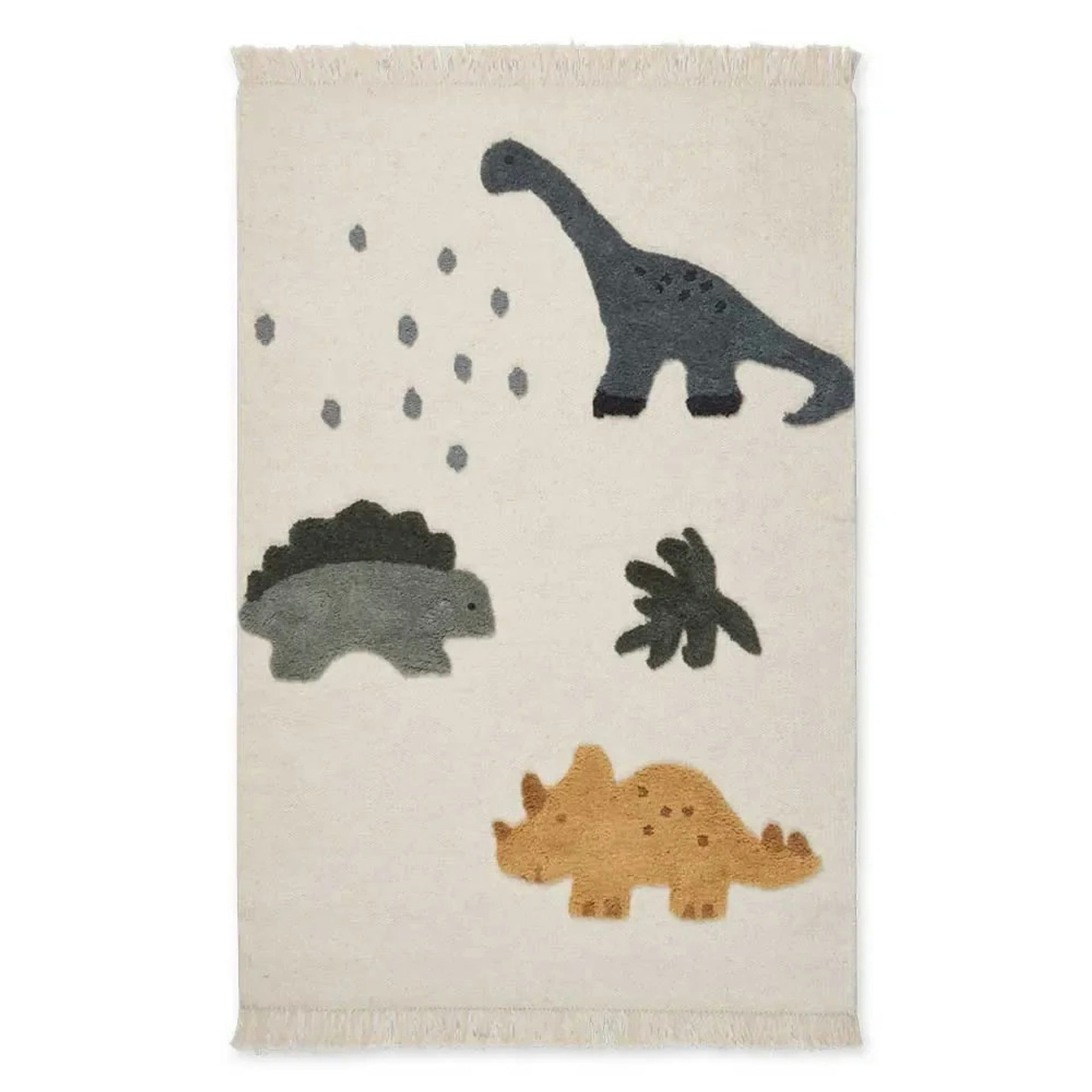 Liewood Teppich "Bent" Kinderteppich Dino beige Multi-Mix, Rutschfeste Unterseite