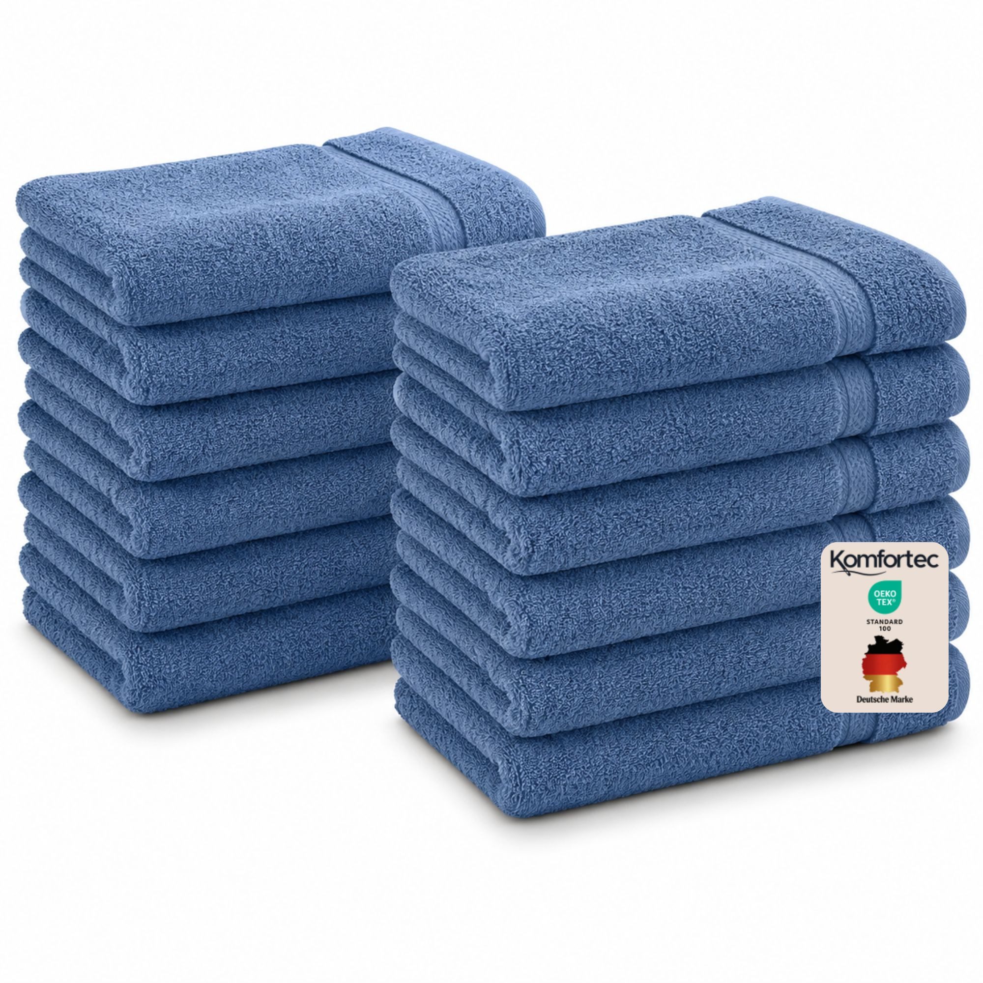 Komfortec Gästehandtücher Set aus 100% Baumwolle, (12-St)