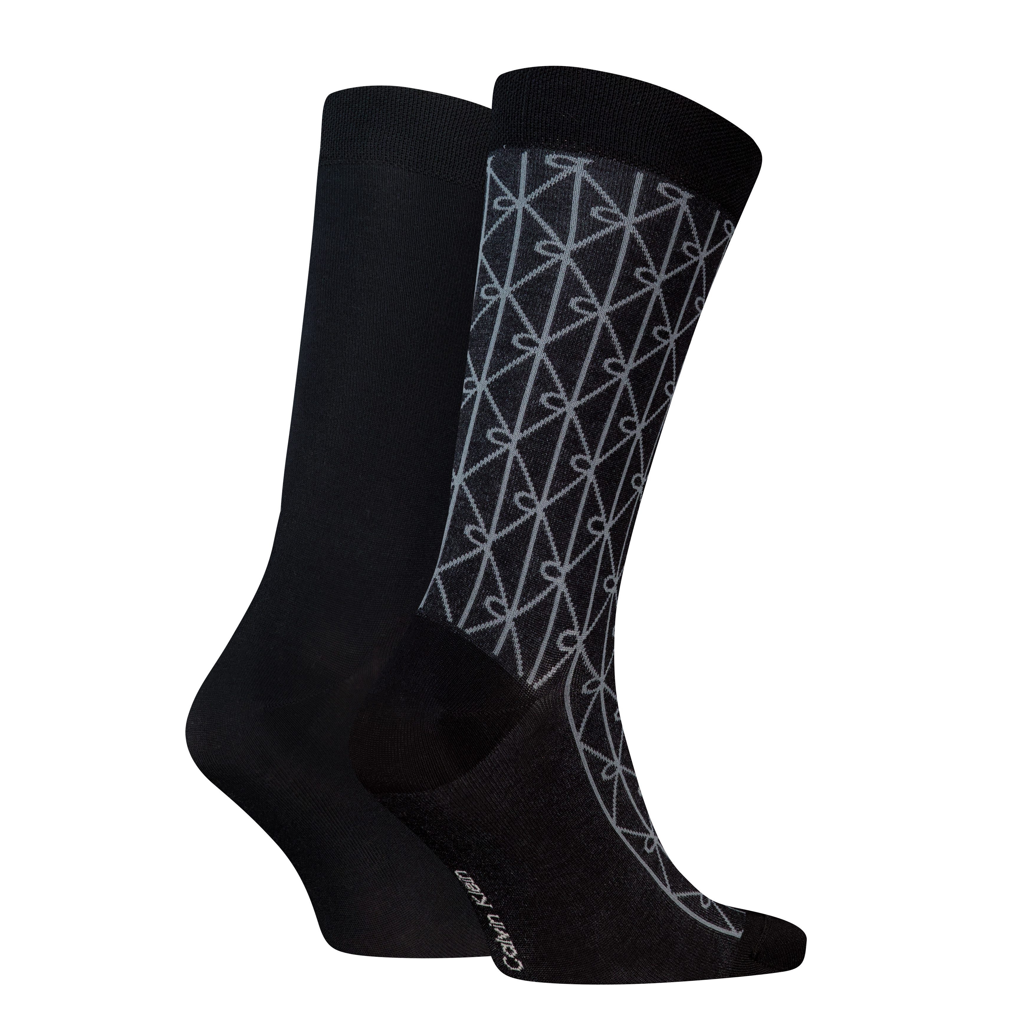 Calvin Klein Socken CK MEN SOCK EMBLEM AOP (2 Paar) mit Komfort-Bund, Cotton-Mix, elastisch – Bild 2 von 2