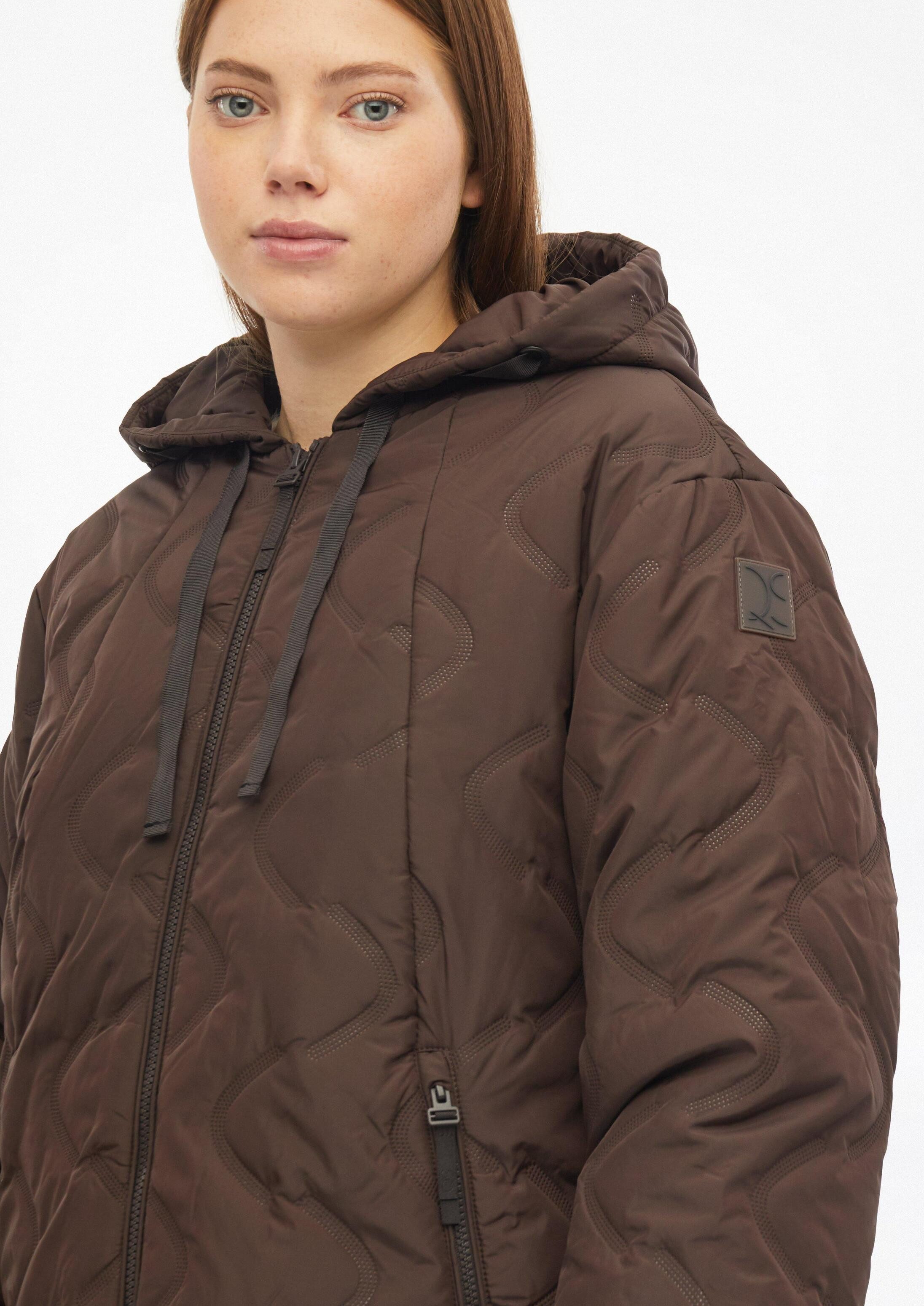 QS Funktionsjacke Outdoor-Jacke Wattierte Jacke mit geprägtem Muster – Bild 4 von 5