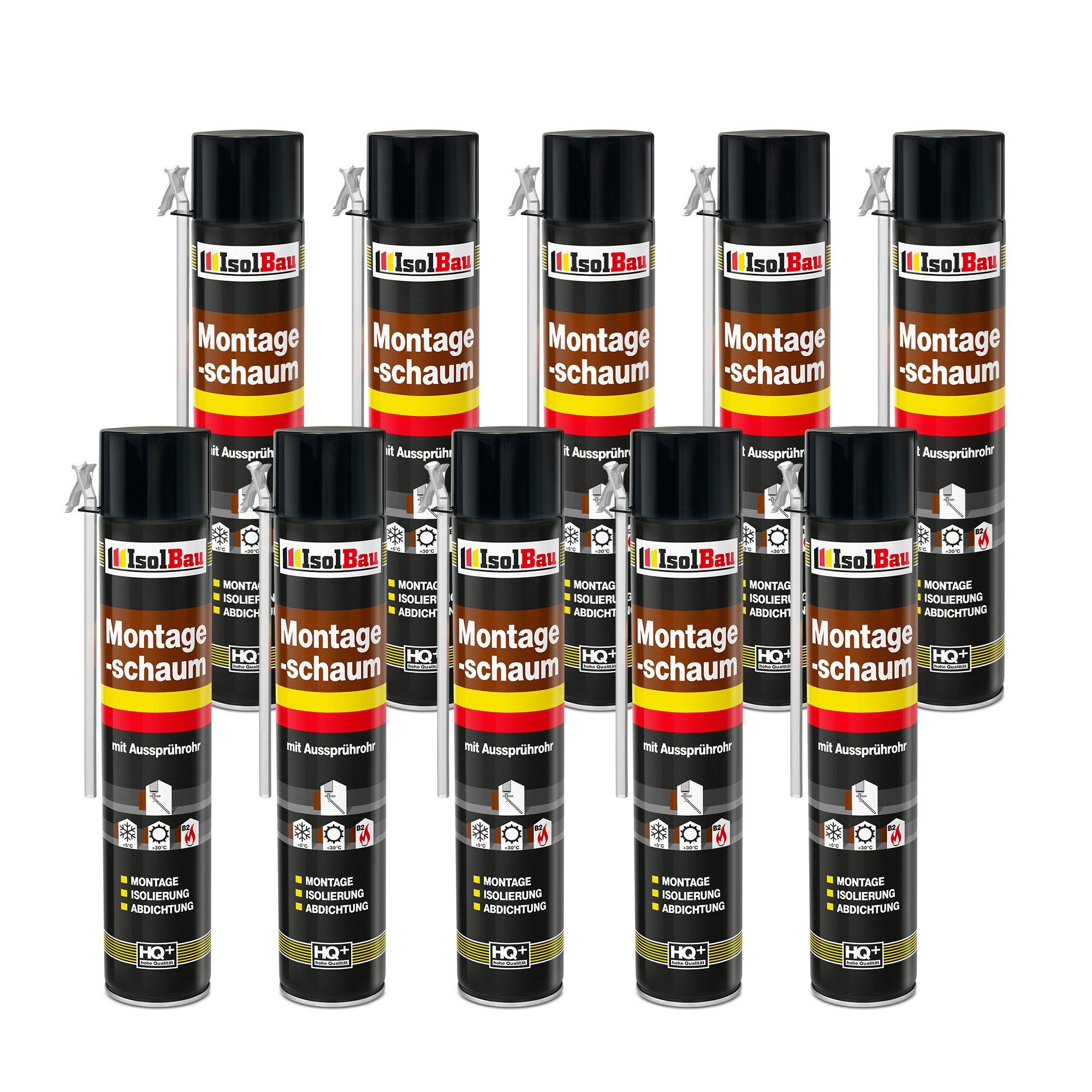 None Montagekleber Montageschaum 10 Dose 750 ml Bauschaum für Montage, Isol günstig online kaufen