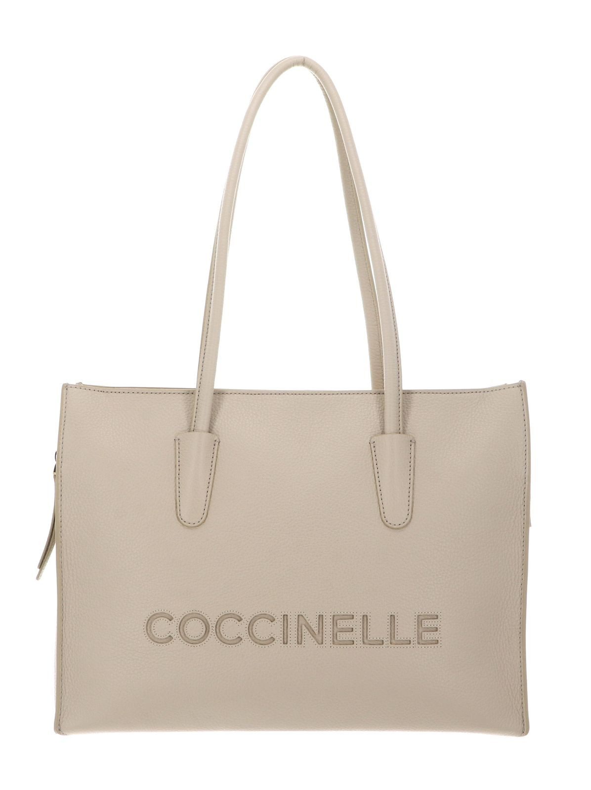 COCCINELLE Shopper Handbag Grained Leather, aus echtem Rindsleder