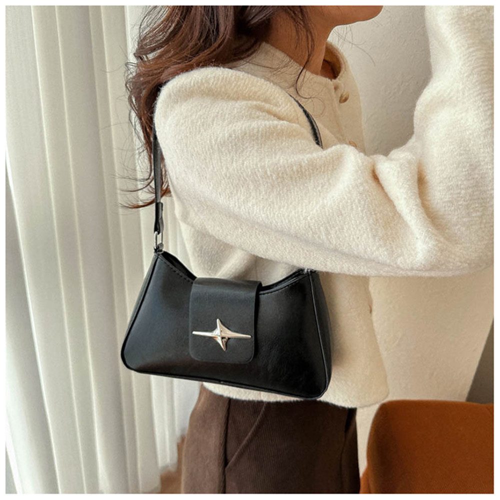 nsihing Handtasche Vintage Y2K Schultertasche 90er Jahre Damen Schultertasche Clutch, Damen kleine Umhängetasche Hobo Bag Tasche für Teenager Mädchen – Bild 4 von 5