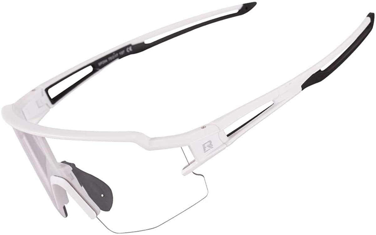 ROCKBROS Fahrradbrille Sport Sonnenbrille für Männer und Frauen, (photochromatisch Sonnenbrille, 1-St., Gummi-Nasenpads), UV Schutz 400