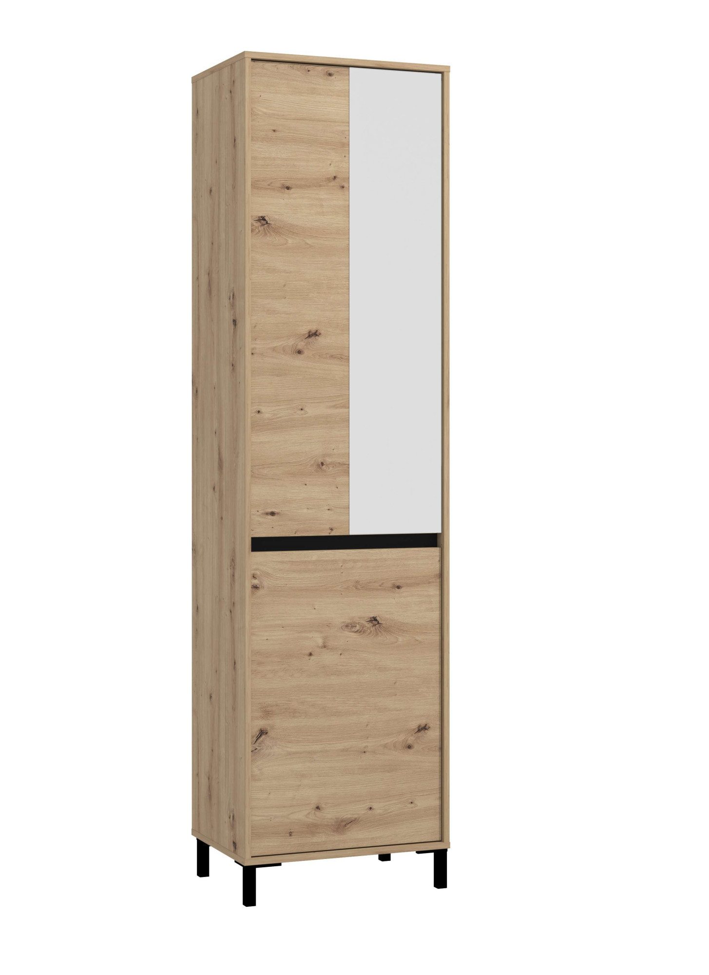 Home affaire Garderoben-Set Arran Flurmöbel, Dielenmöbel, Flurschrank, Flurgarderobe Breite 189 cm, (5tlg), inkl. 2 Schränke, Sitzbank mit Kissen, Garderobenpaneele und Spiegel