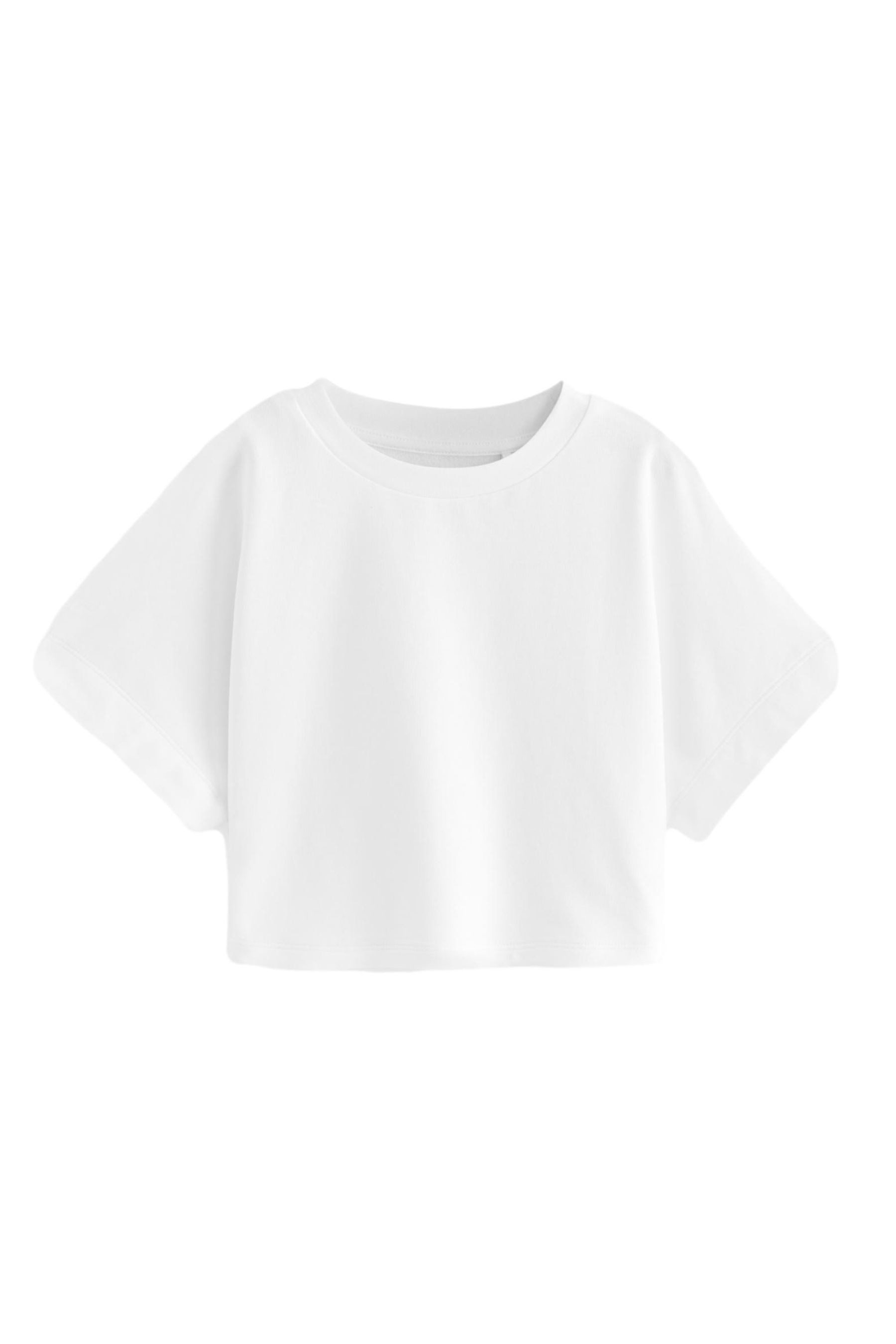 Next T-Shirt Kastiges T-Shirt aus 100 % Baumwolle (1-tlg)