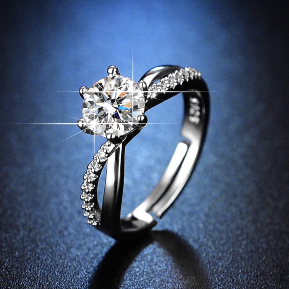 The Beauty House Fingerring Verlobungsring silberfarbiger günstig online kaufen