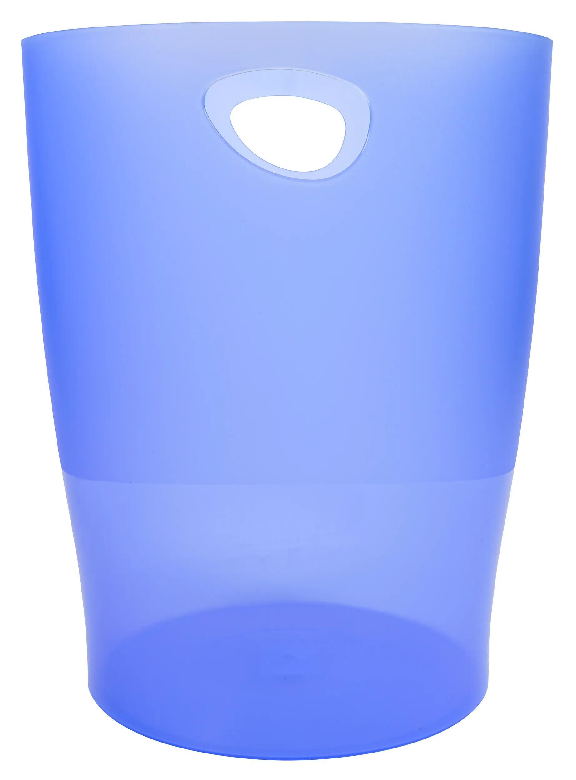 EXACOMPTA Papierkorb 8x Papierkorb Ecobin, 15 Liter, Linicolor - Eisblau - 45310D, Papierkorb