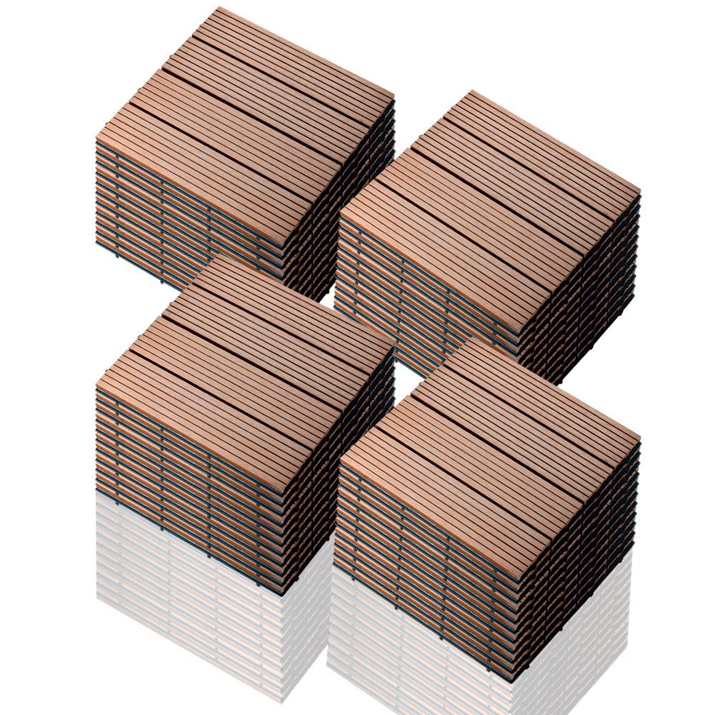 euroharry WPC-Fliesen 44-St. 4m² Terrassenplatten, 30x30 günstig online kaufen