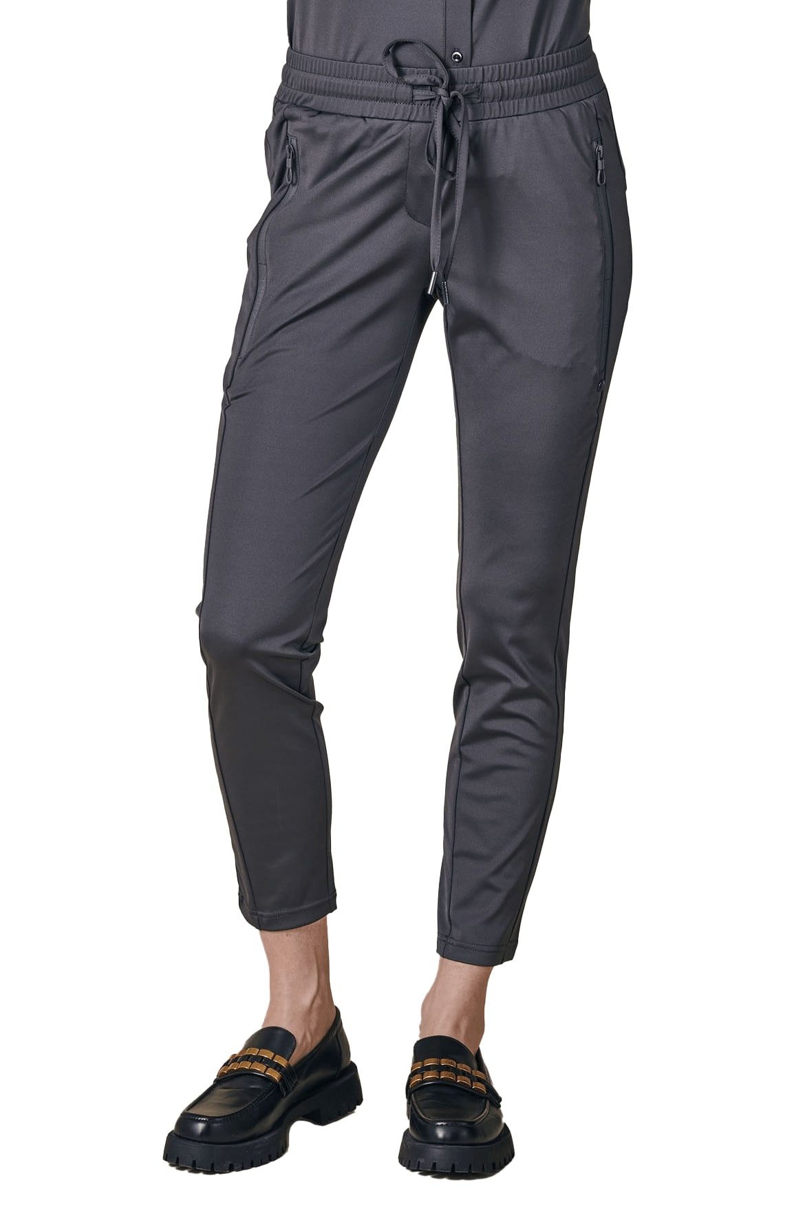 Zhrill Jogger Pants Jogger Pants ZHCHIARA CASUAL TECHNO Schwarz (0-tlg) angenehmer Tragekomfort