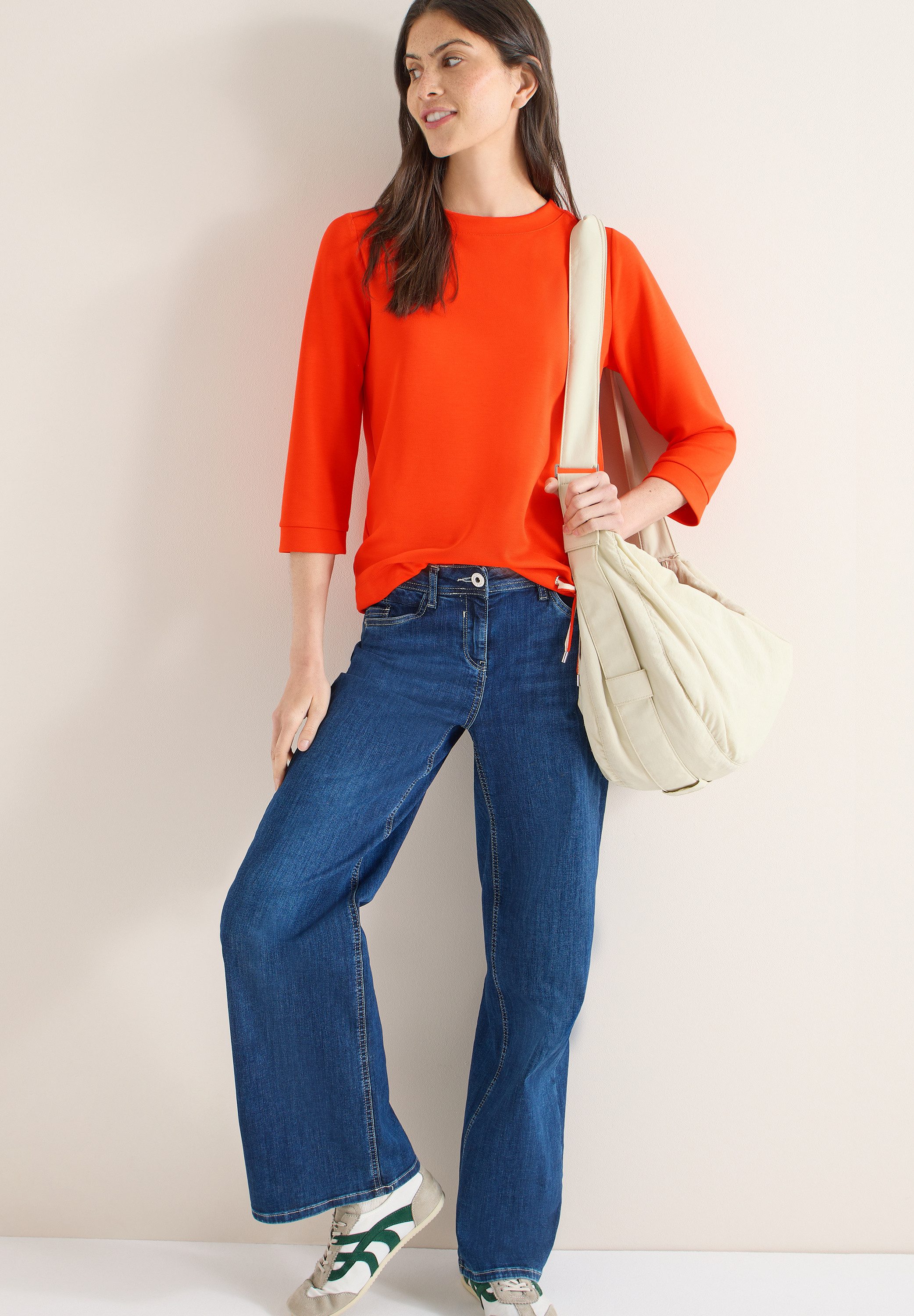 CECIL 3/4-Arm-Shirt mit Kordelzug am Saum – Bild 5 von 5