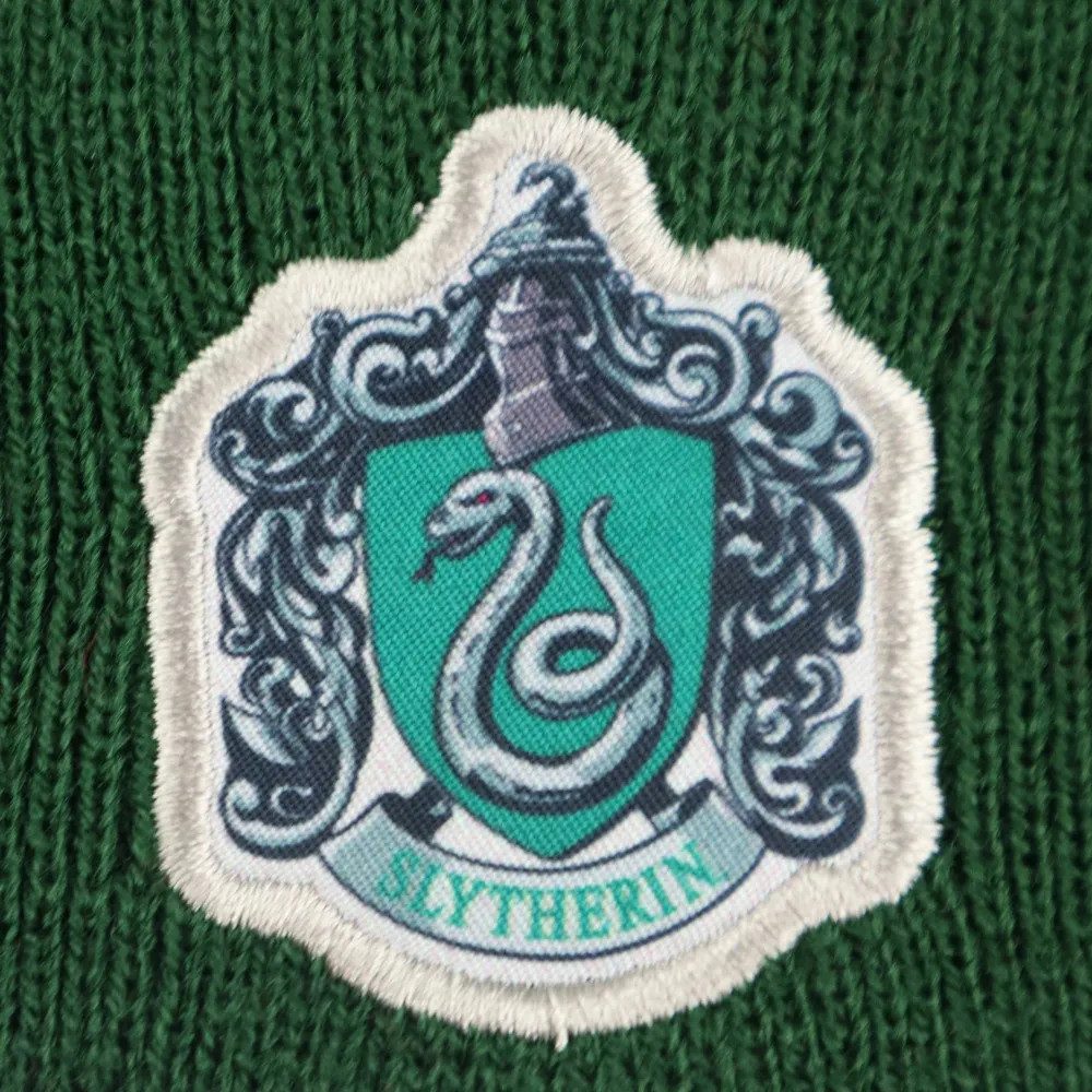 Harry Potter Bommelmütze Harry Potter Slytherin Kinder Jugend Winter Set Mütze plus Schaal Gr. 54 bis 56