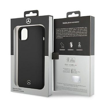 Mercedes Handyhülle Case iPhone 14 Silikon schwarz Stern Logo