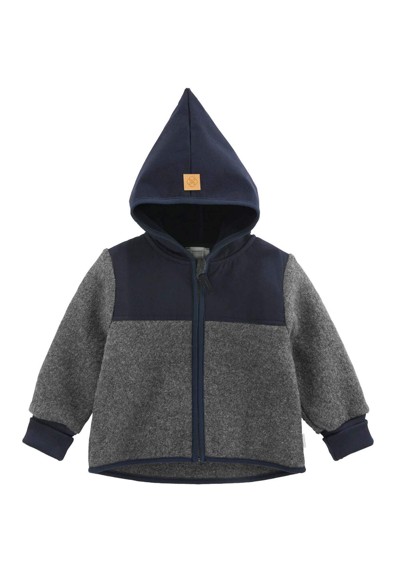 Hessnatur Walkjacke aus Bio-Merinowolle mit Softshell (1-St) aus Bio-Merinowolle mit Softshell
