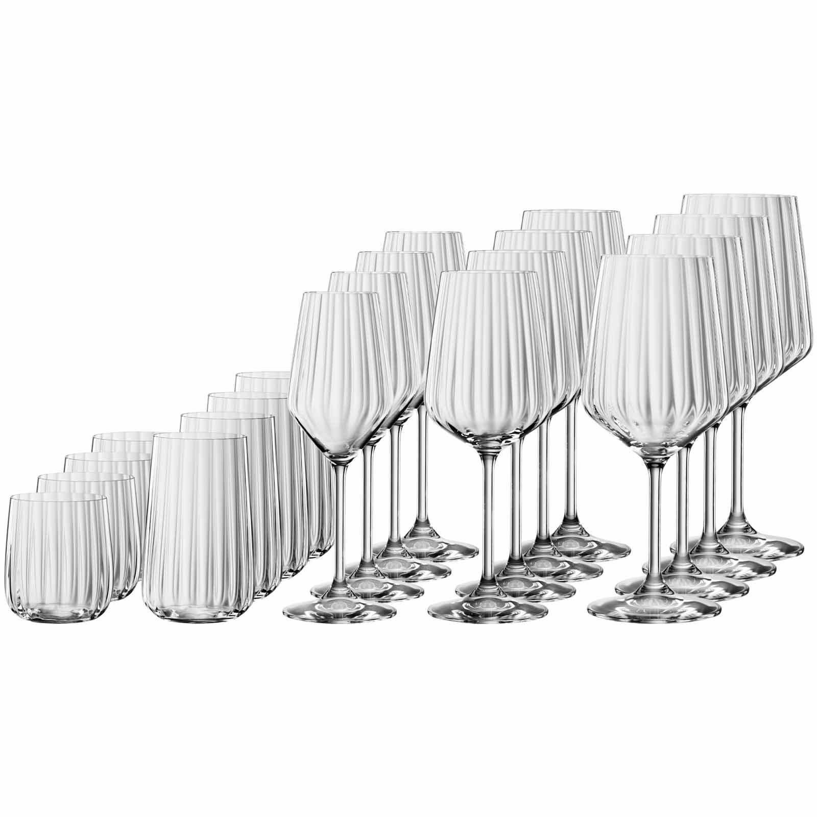 SPIEGELAU Gläser-Set Lifestyle Wein- & Bargläser 20er Set, 20-tlg., Glas