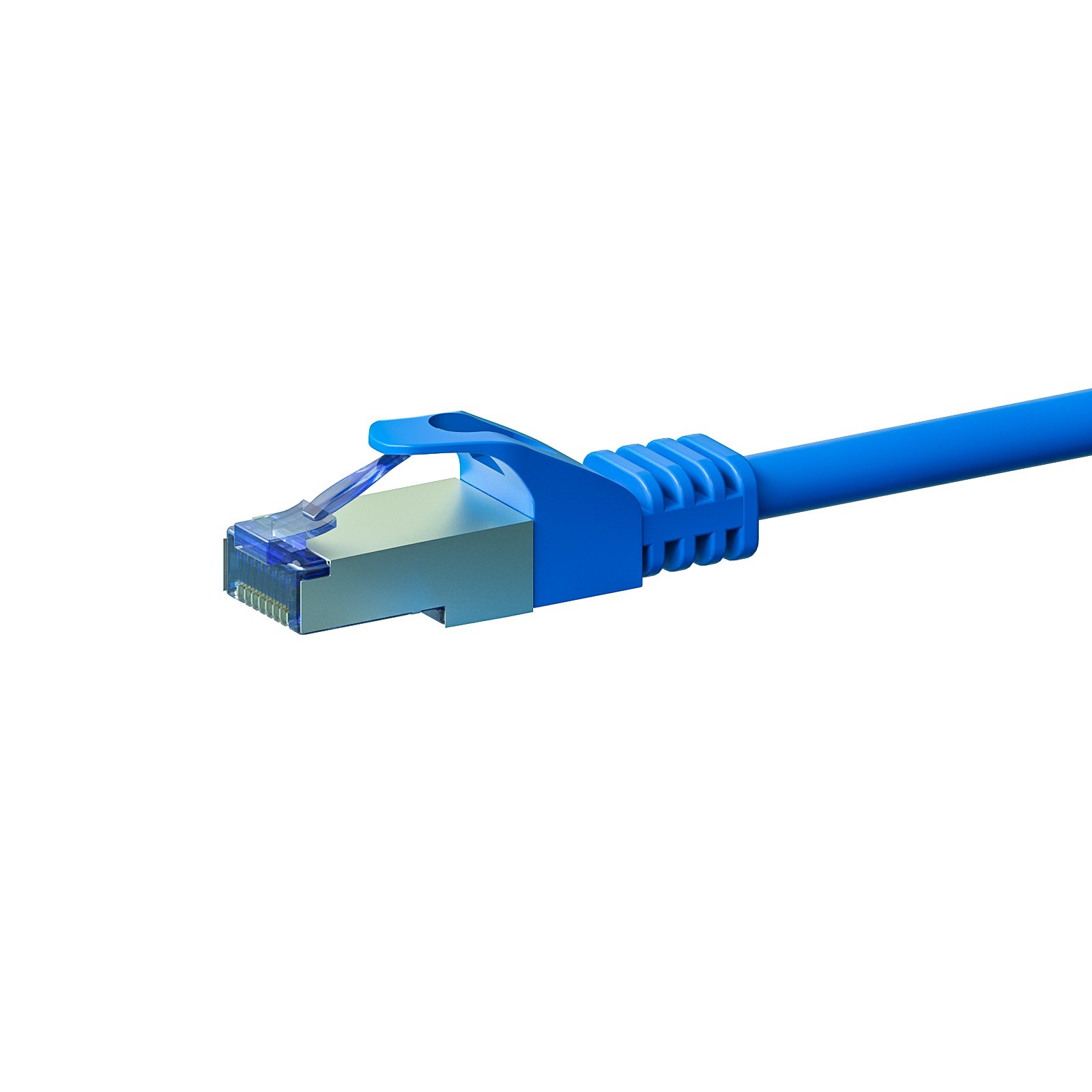 Danicom CAT 6a Netzwerkkabel LSOH - S/FTP - 0,25 Meter - Blau Netzwerkkabel, RJ45, RJ45 (25 cm), Cat6a, 100% Kupfer
