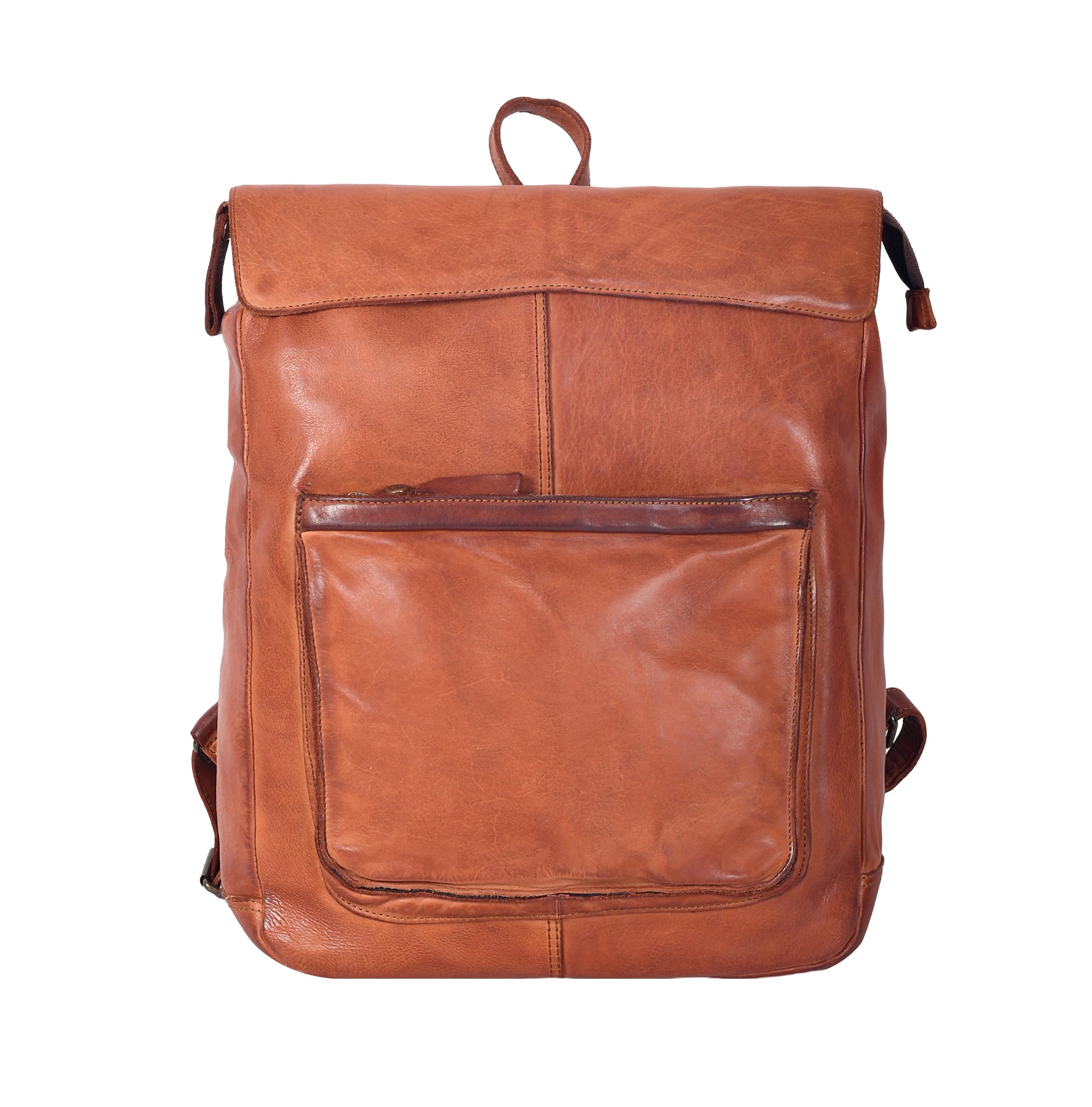 HARBOUR 2nd Laptoprucksack Dakota, gewaschendes Rindleder
