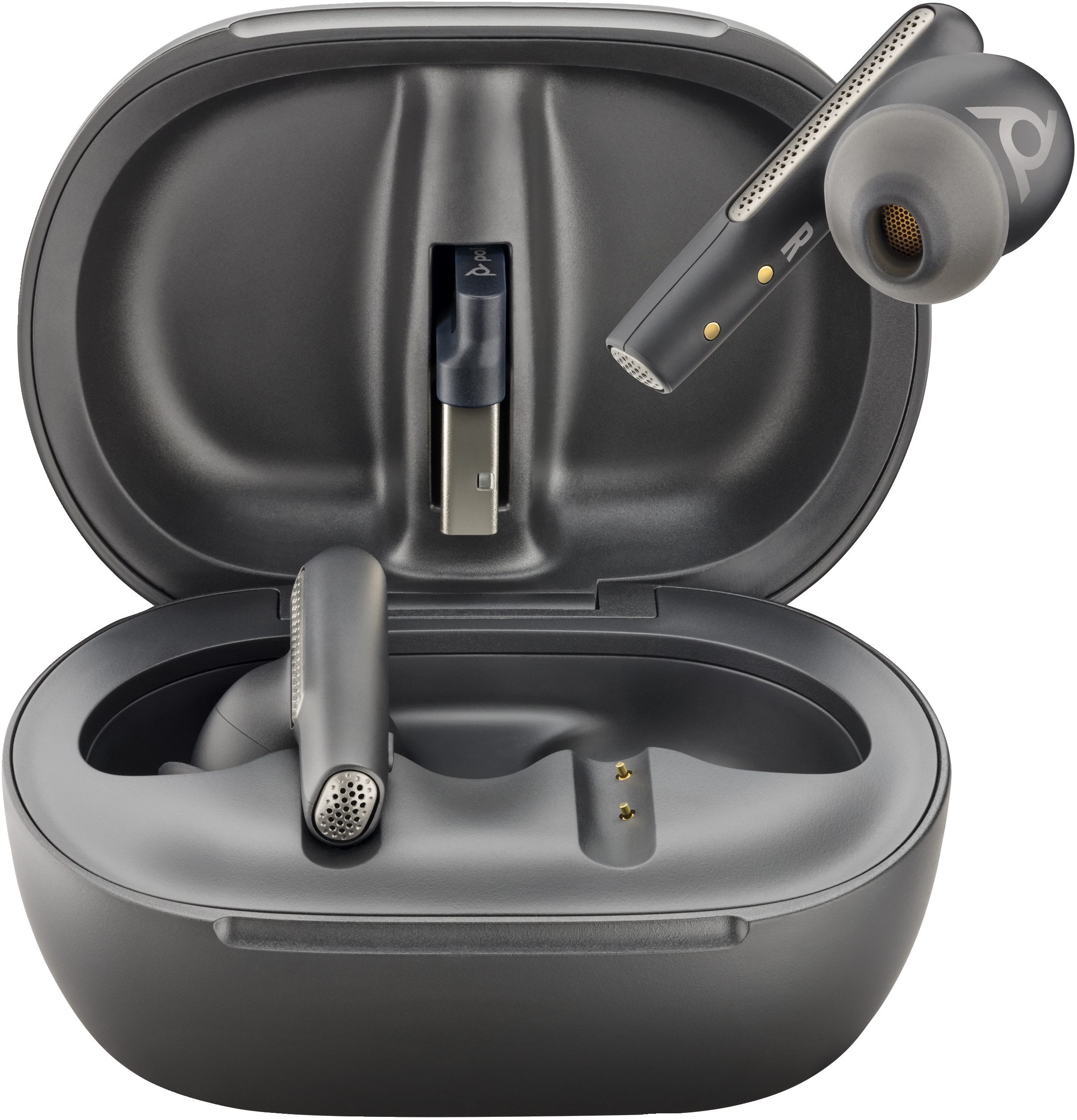 Polycom Poly Bluetooth Headset Voyager Free 60+ UC USB-C s wireless In-Ear-Kopfhörer
