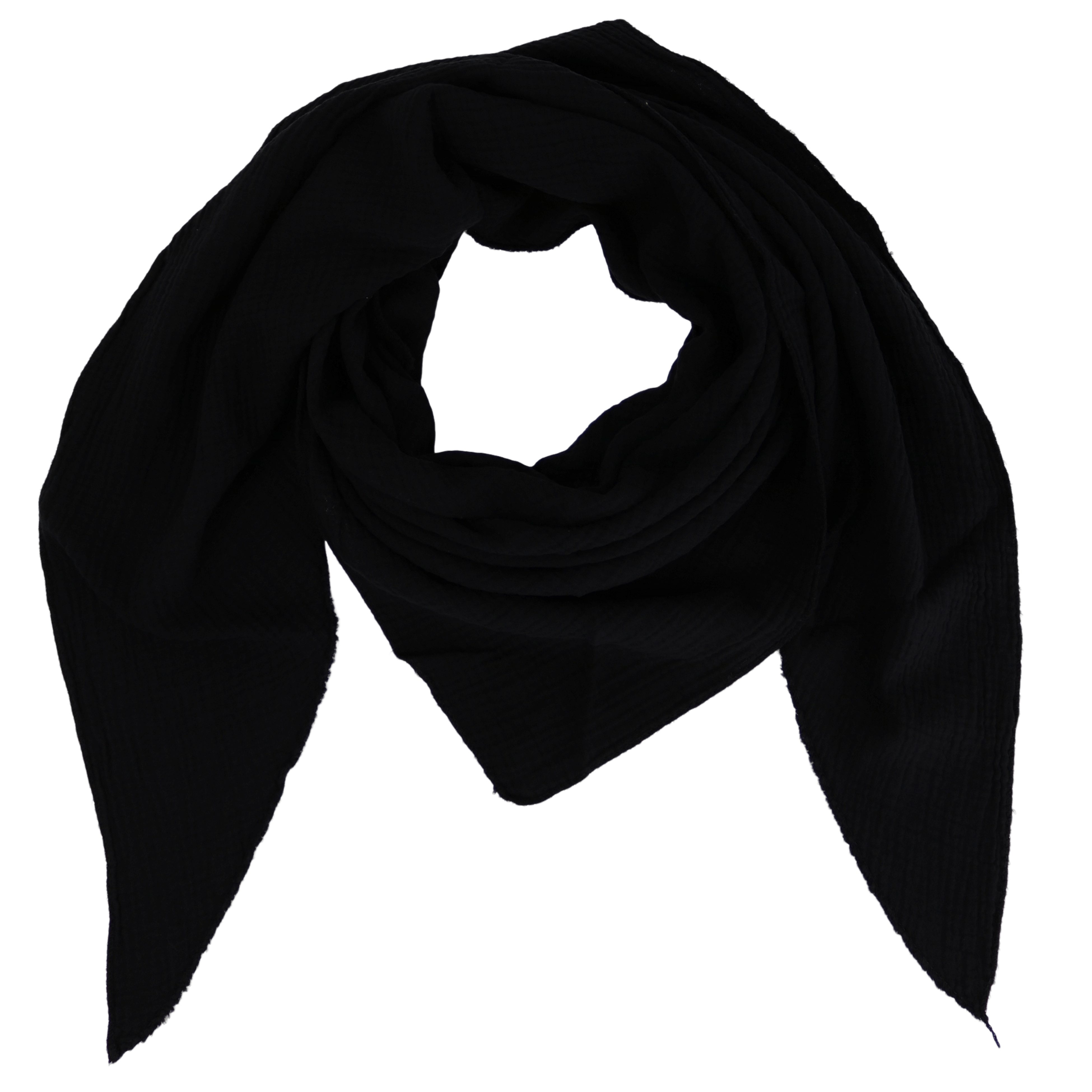 MIRROSI Dreieckstuch Aus Musellin Dreiecksschal ca.190x80 cm, Made in Italy günstig online kaufen