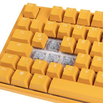 Ducky One 3 Yellow Gaming-Tastatur (MX-Clear, RGB-LED, DE-Layout QWERTZ, Gelb)